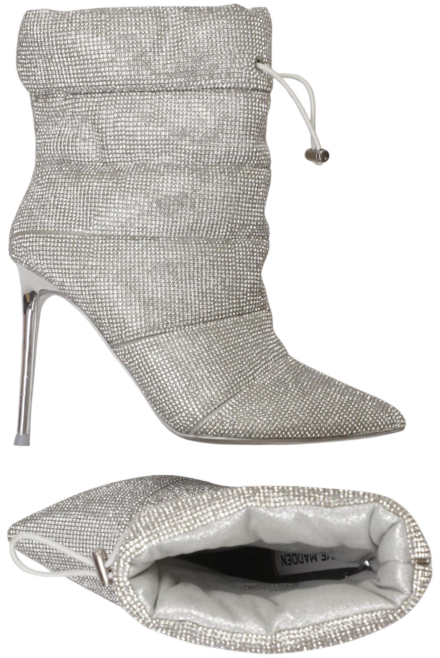 

Steve Madden Damen Stiefelette, silber, Gr. 38