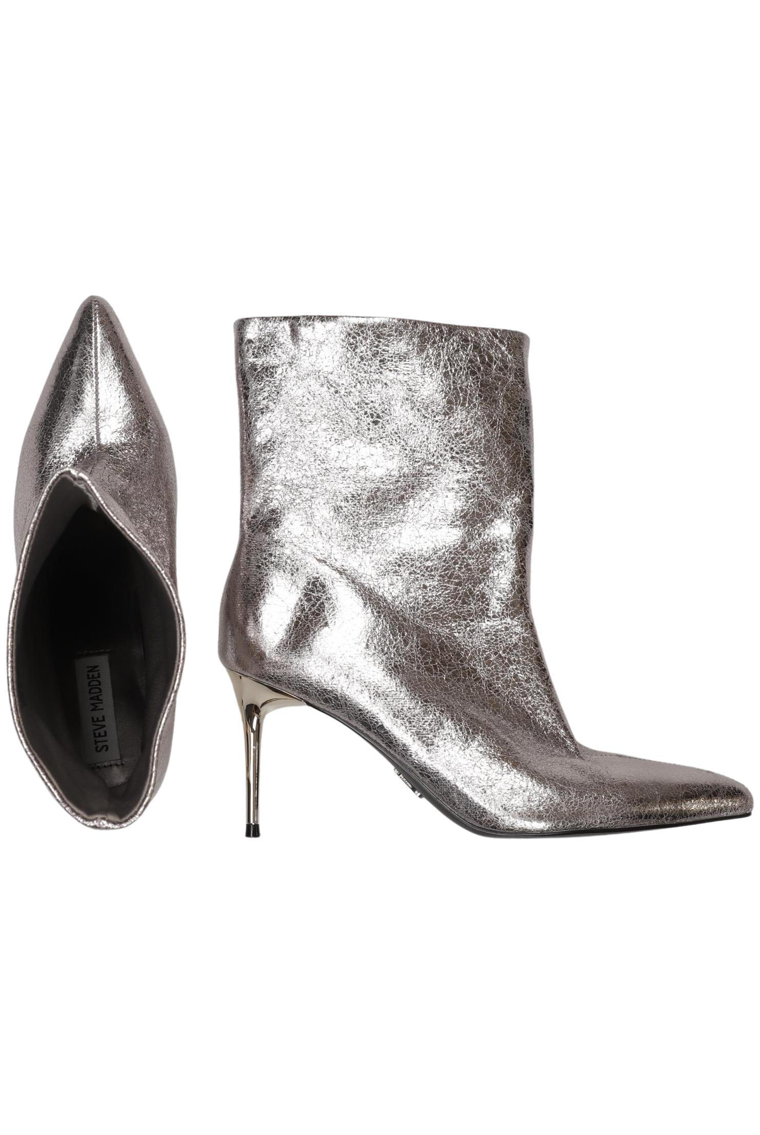 

Steve Madden Damen Stiefelette, silber, Gr. 8.5