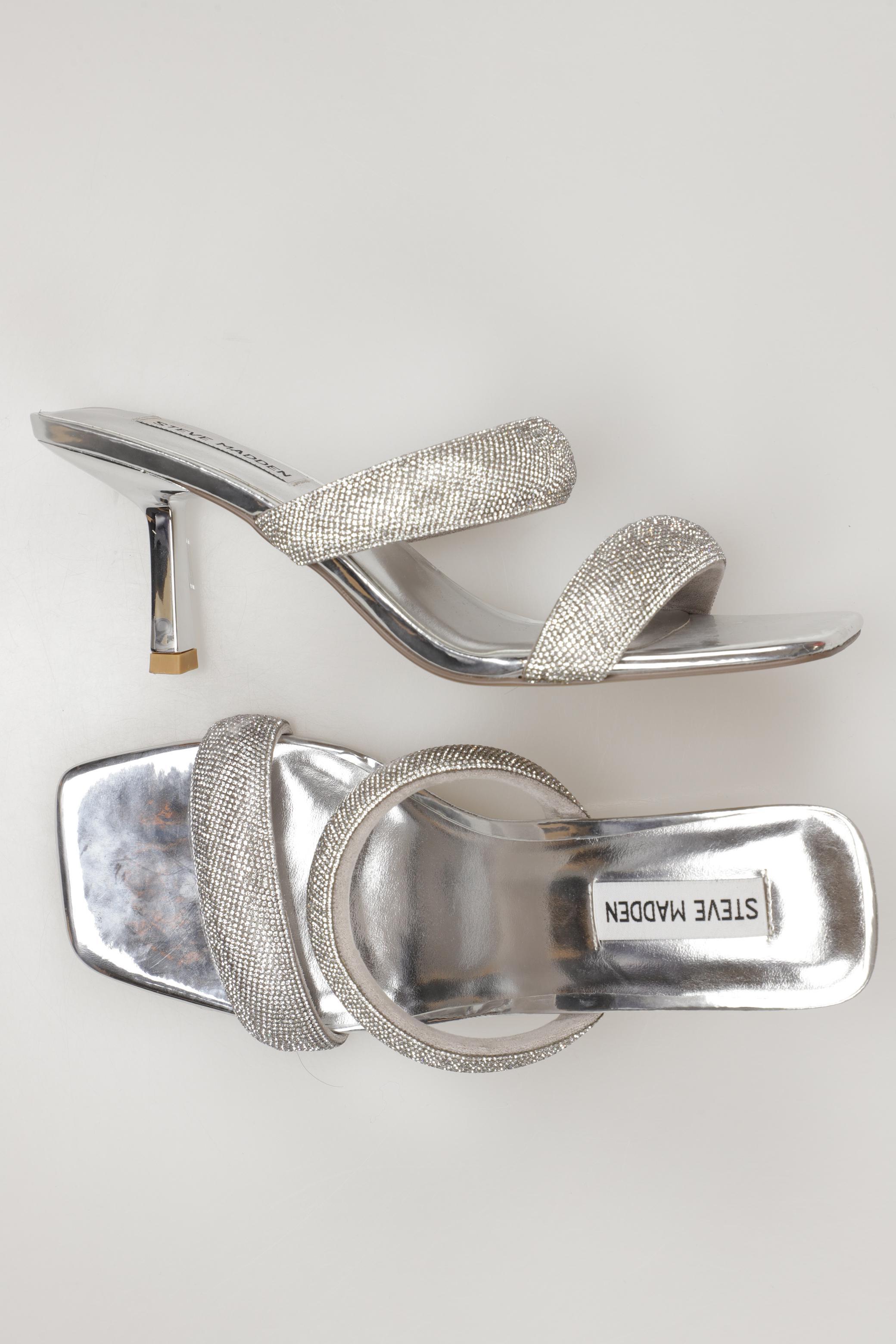 

Steve Madden Damen Sandale, silber