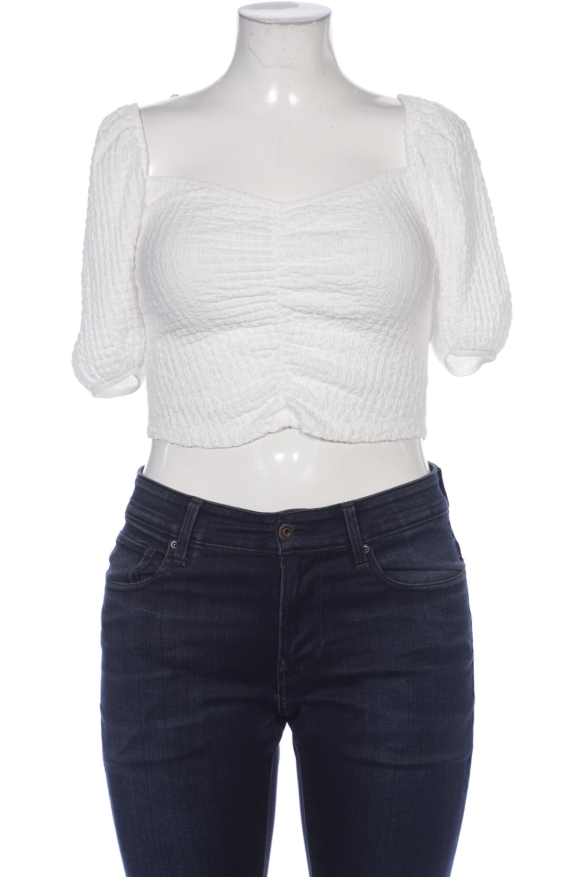 

Stradivarius Damen Bluse, weiß, Gr. 42
