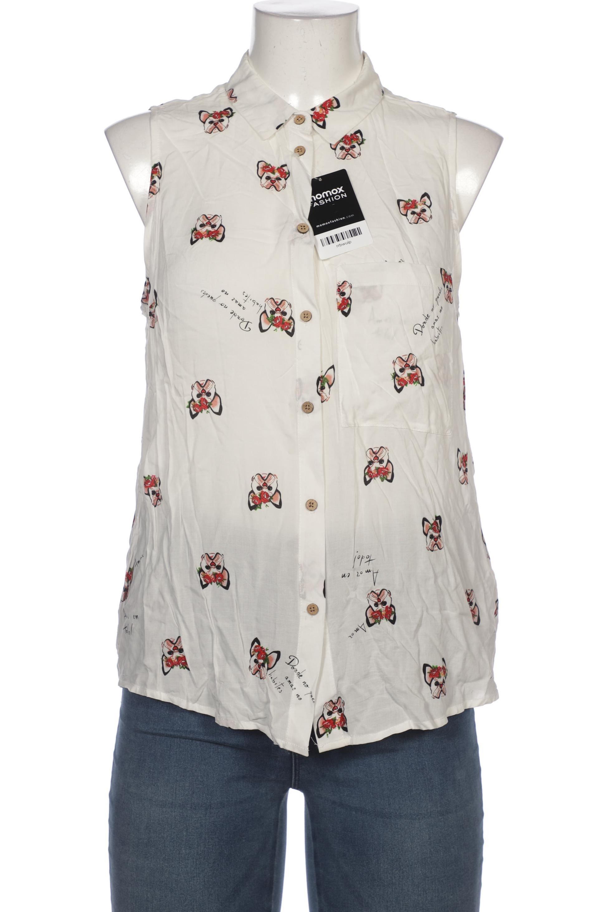 

Stradivarius Damen Bluse, weiß, Gr. 42