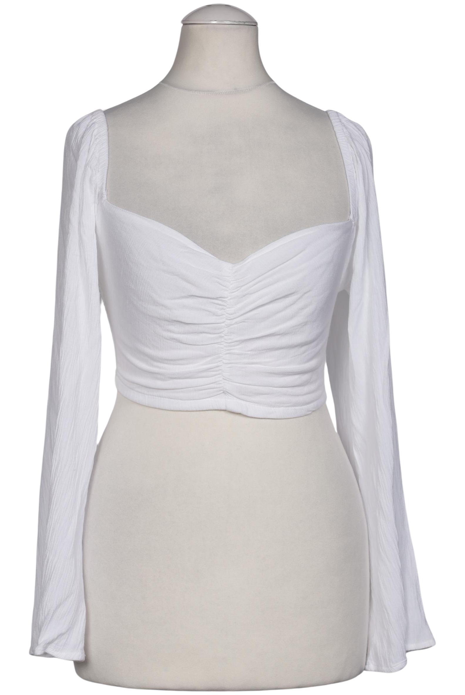 

Stradivarius Damen Bluse, weiß, Gr. 36