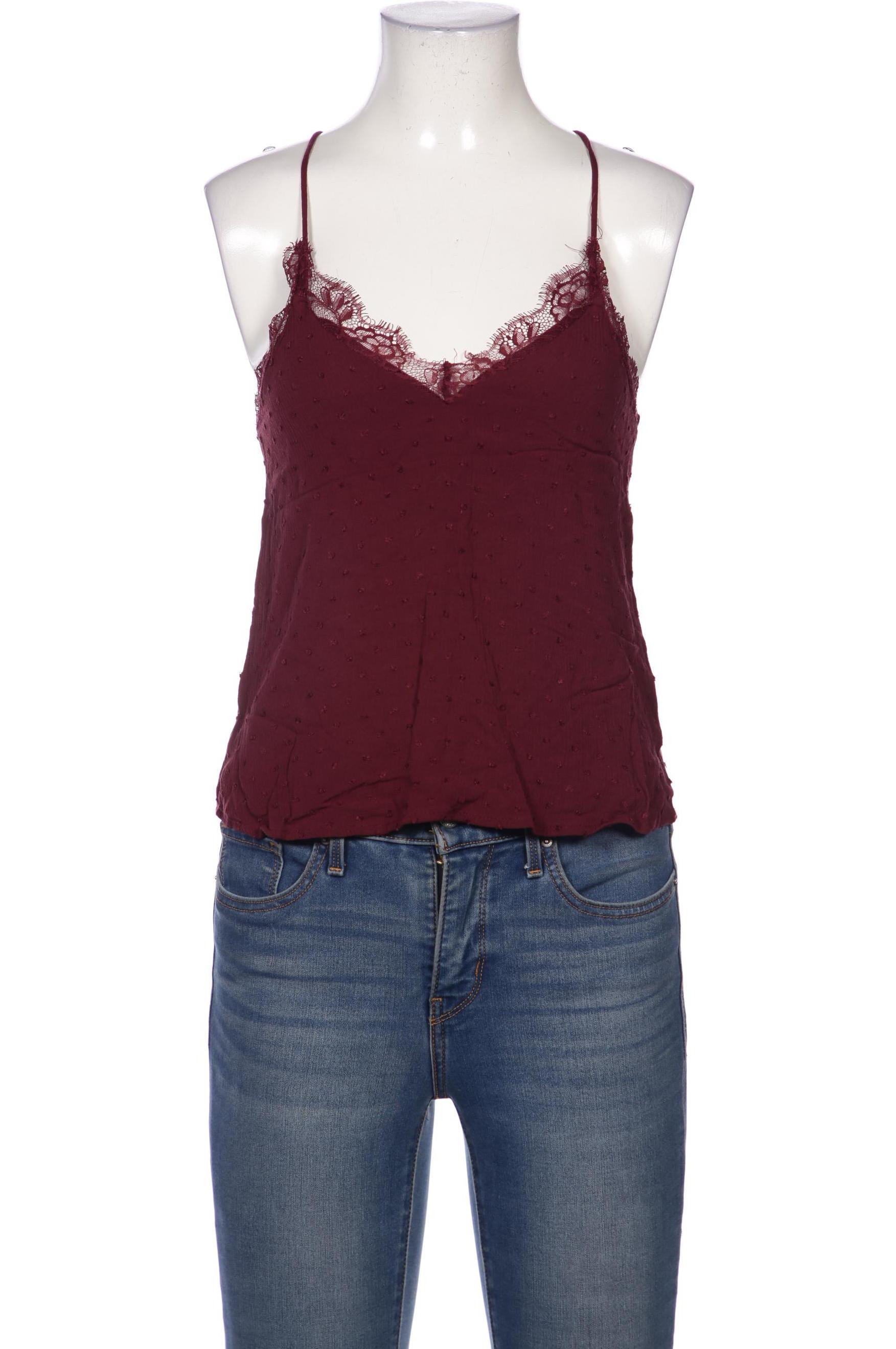 

Stradivarius Damen Bluse, bordeaux, Gr. 34
