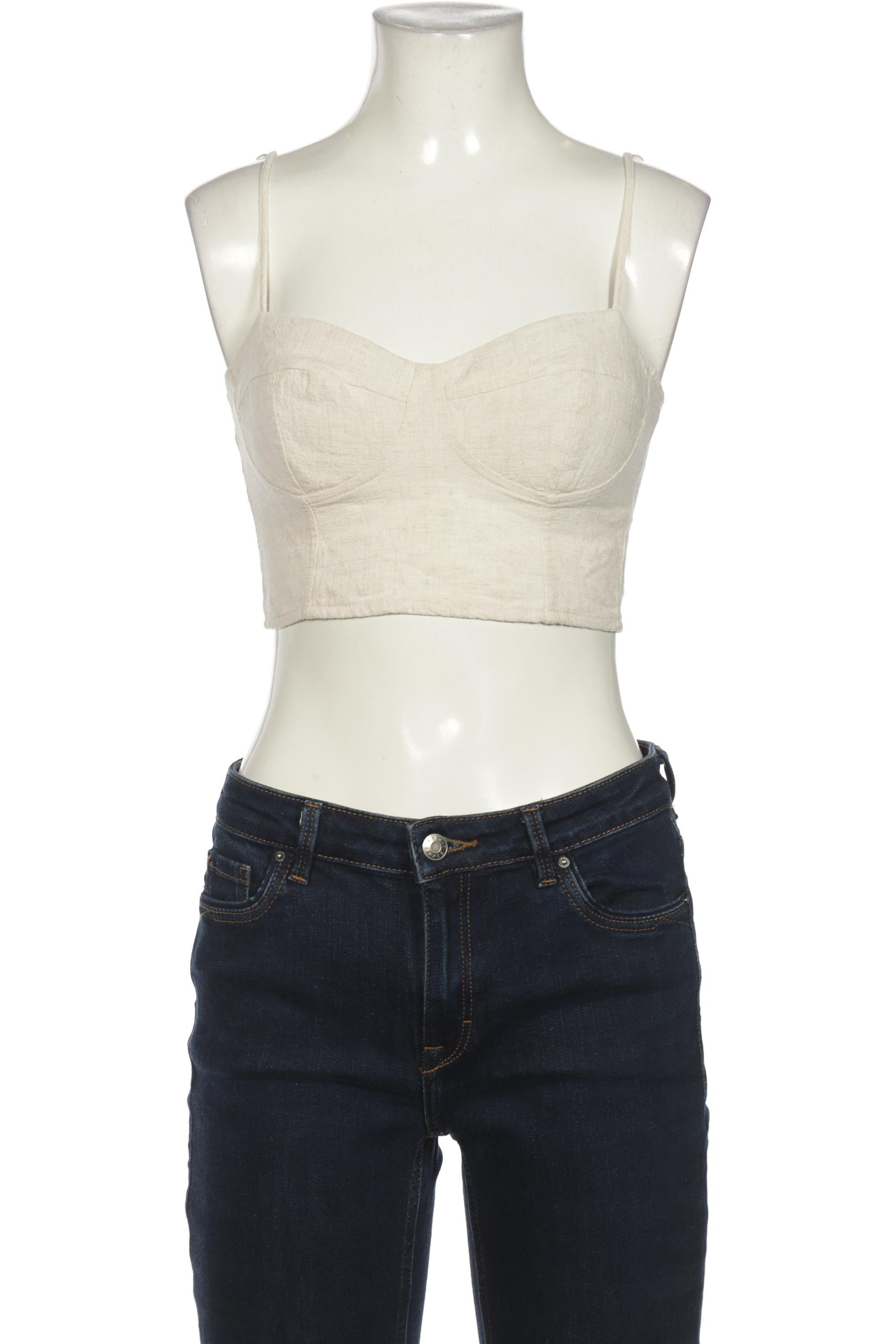 

Stradivarius Damen Bluse, cremeweiß