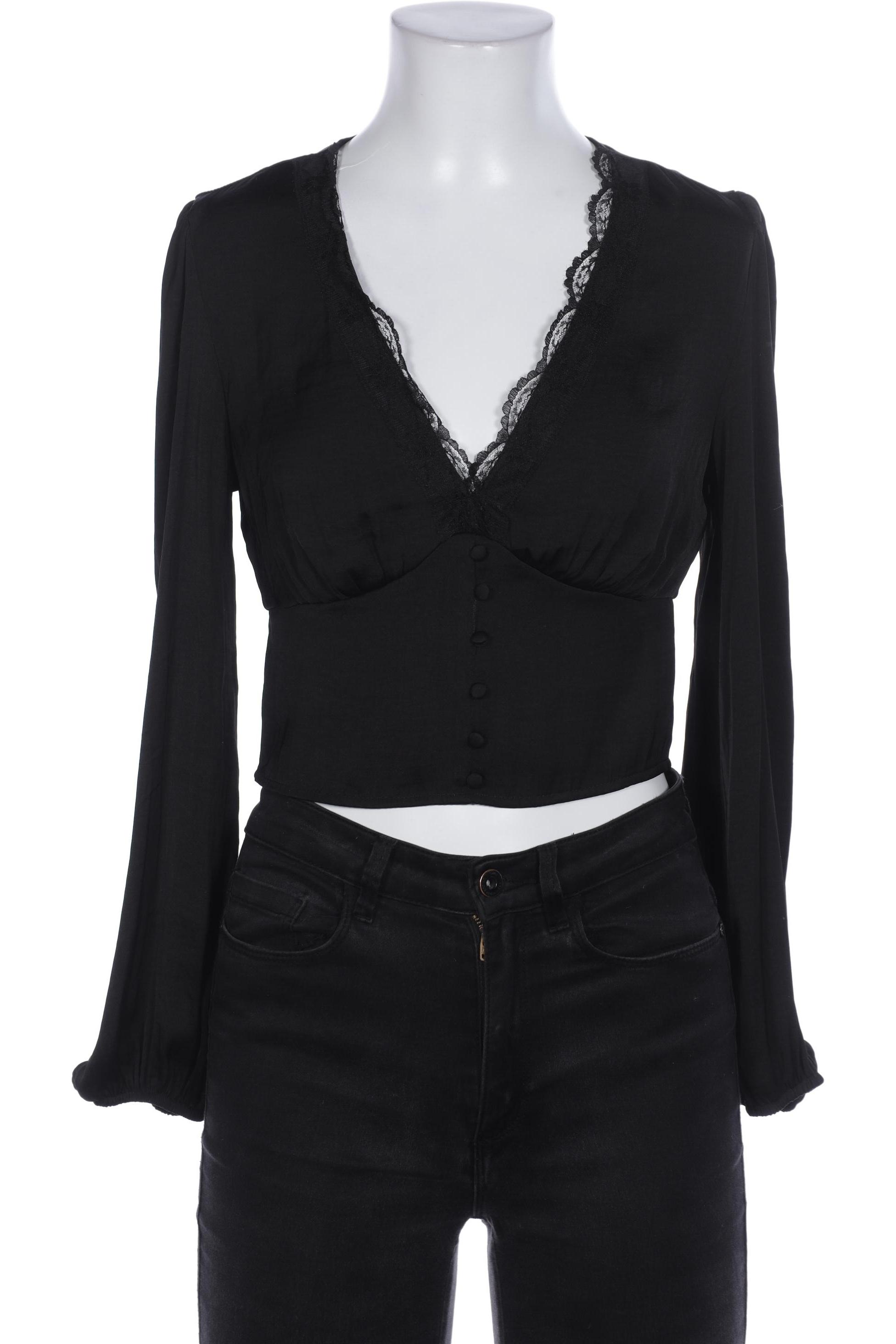 

Stradivarius Damen Bluse, schwarz, Gr. 36