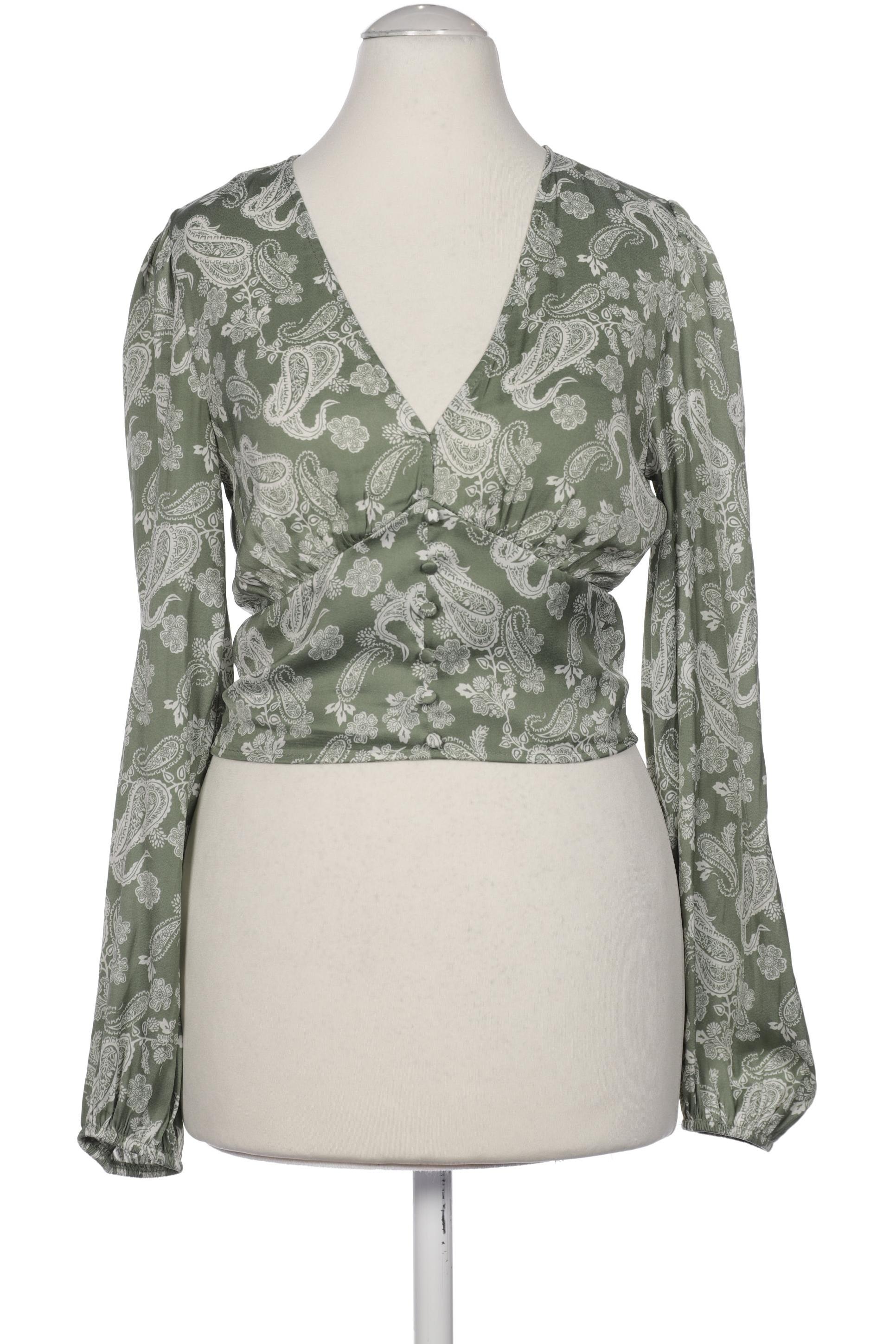 

Stradivarius Damen Bluse, grün, Gr. 34
