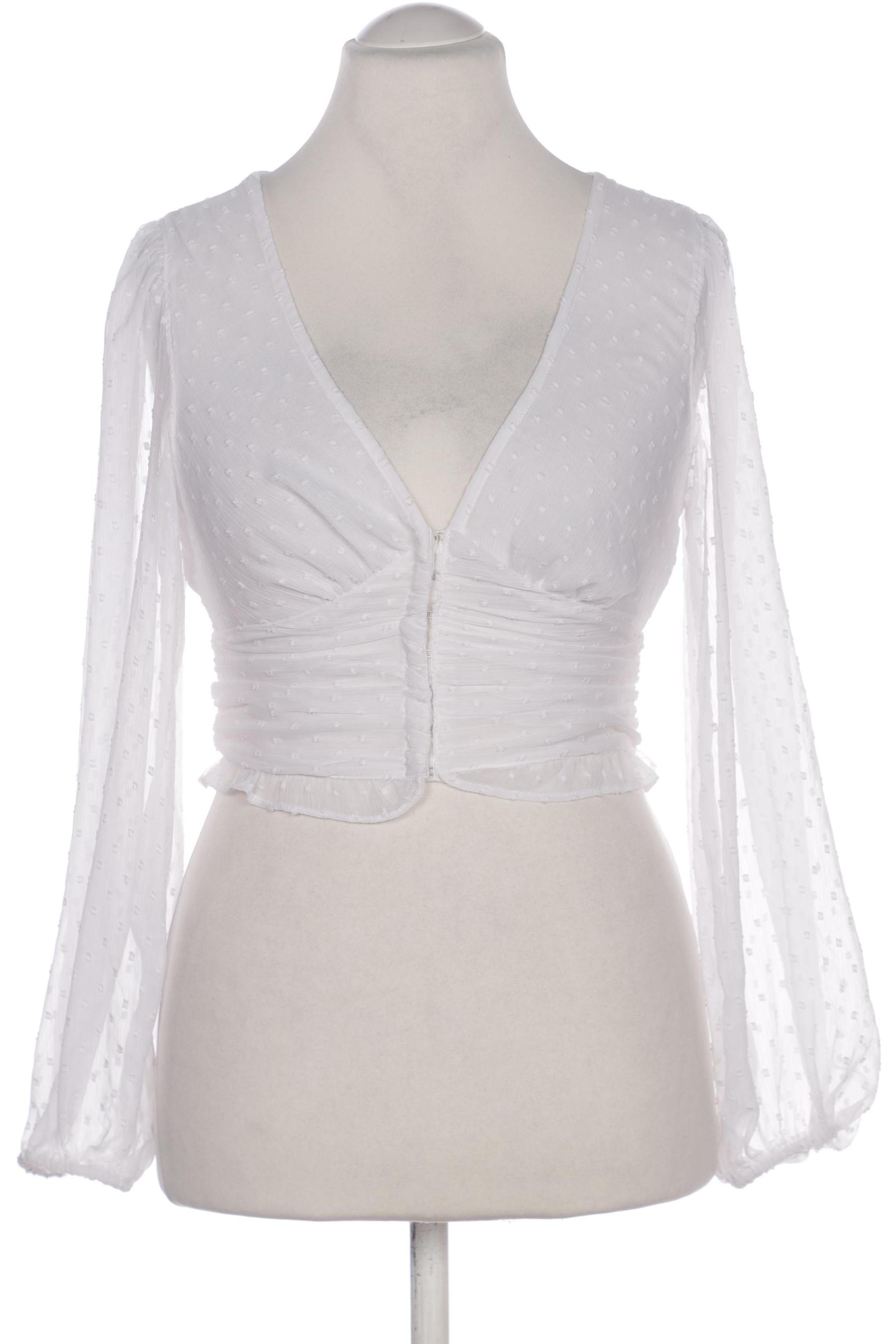 

Stradivarius Damen Bluse, weiß, Gr. 38