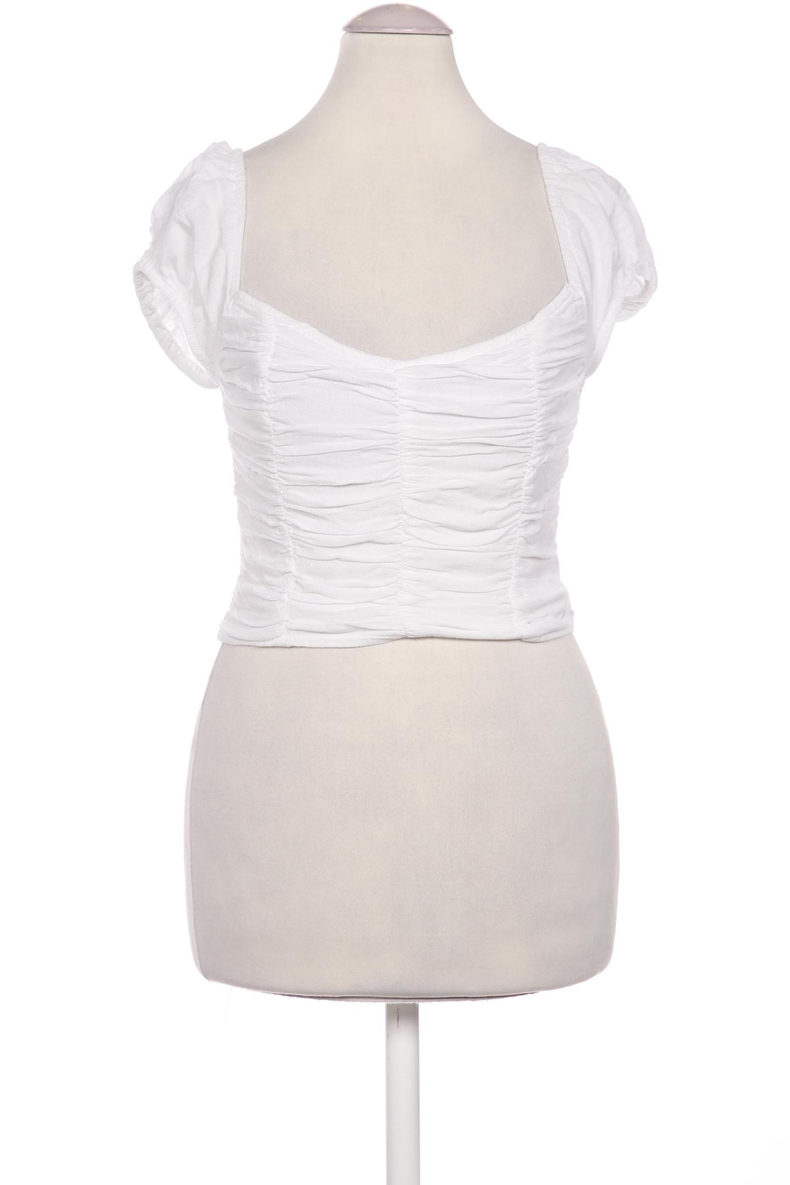

Stradivarius Damen Bluse, weiß, Gr. 36