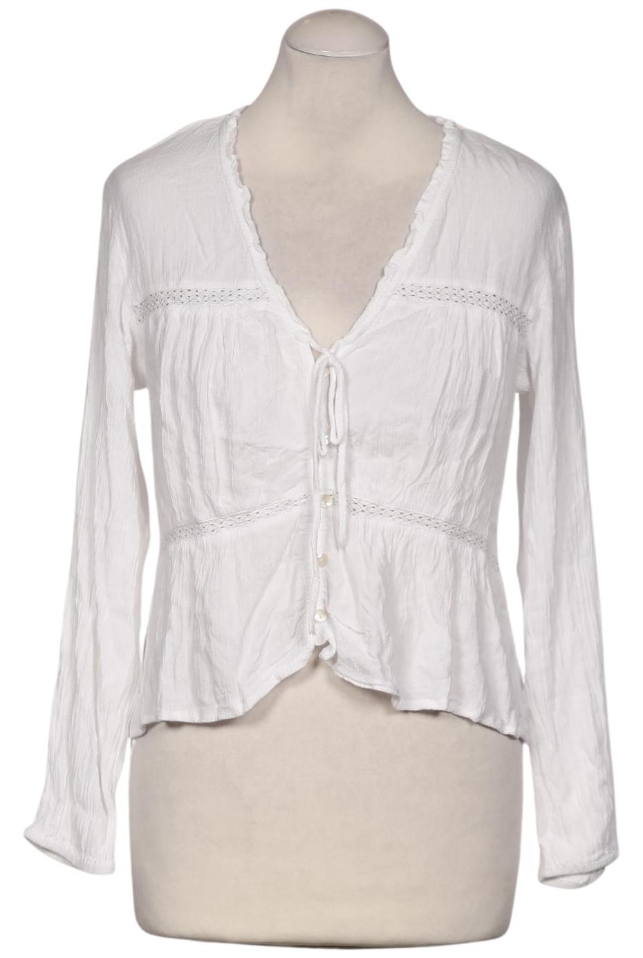 

Stradivarius Damen Bluse, weiß, Gr. 36