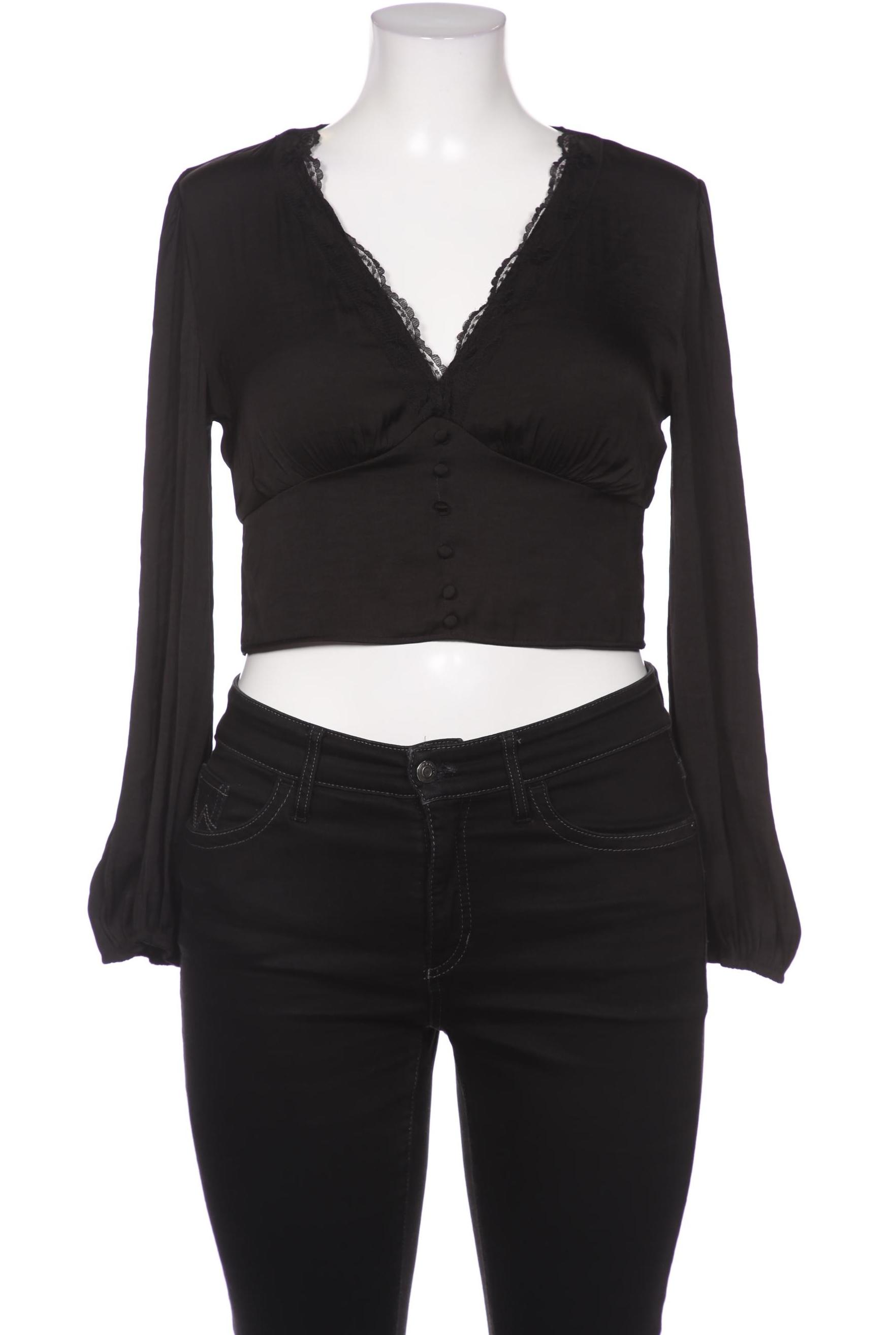 

Stradivarius Damen Bluse, schwarz, Gr. 42