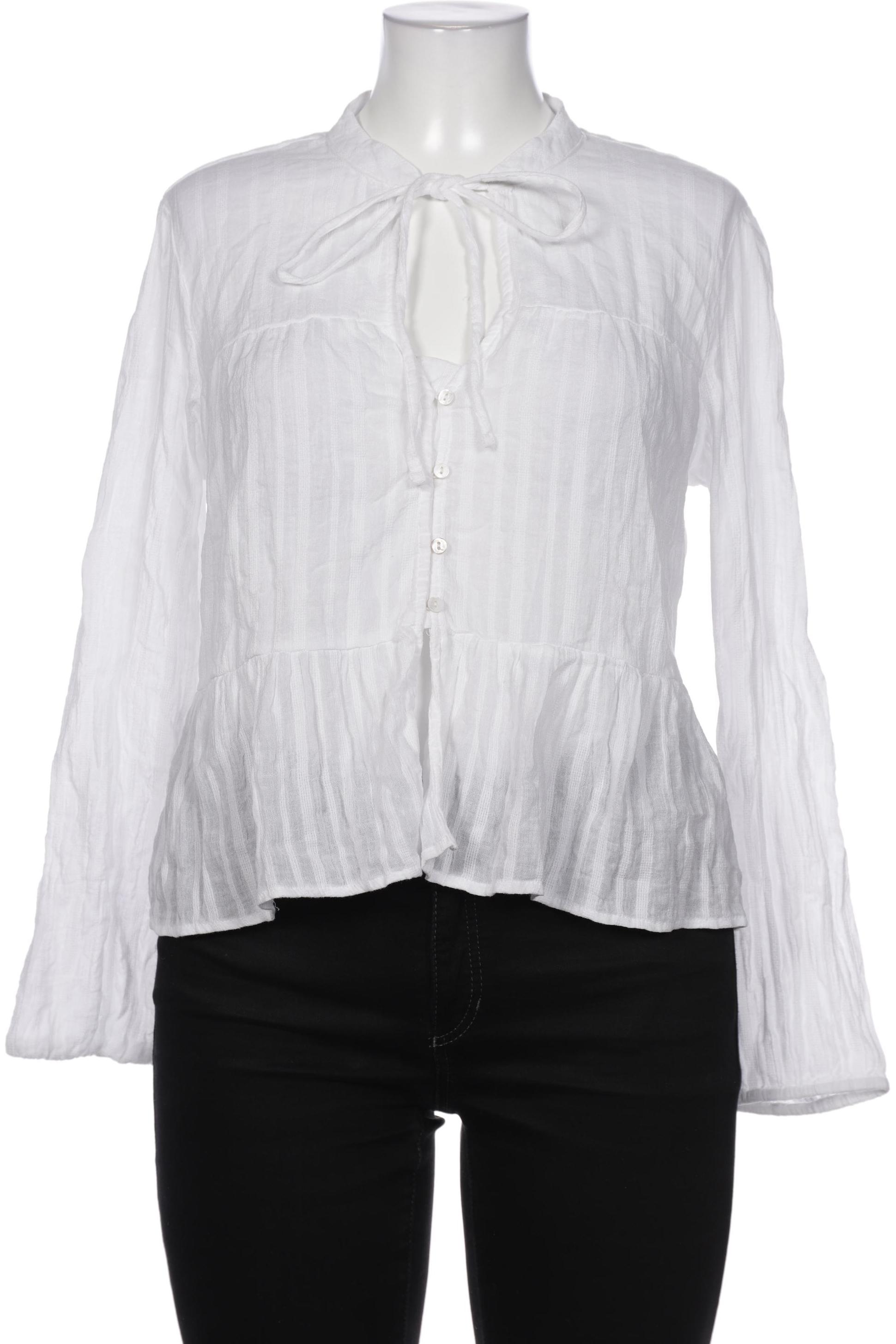 

Stradivarius Damen Bluse, weiß, Gr. 44