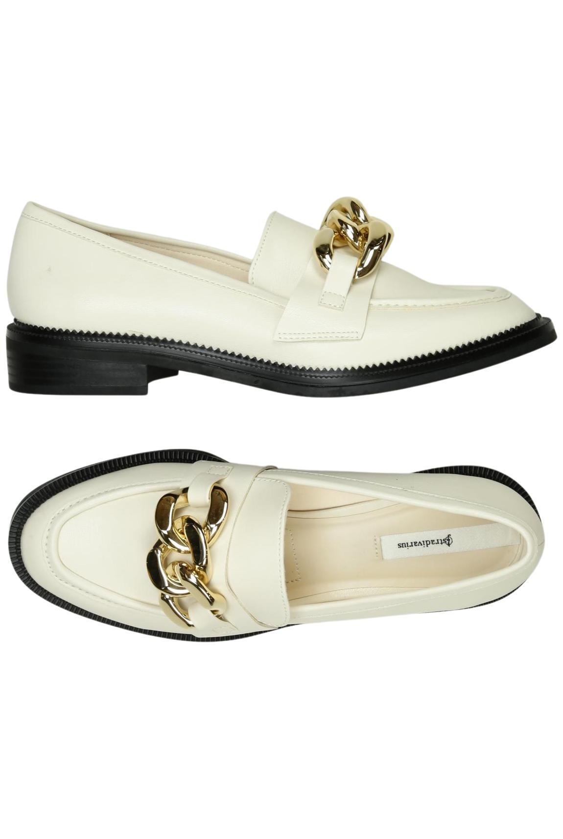 

Stradivarius Damen Halbschuh, cremeweiß, Gr. 39