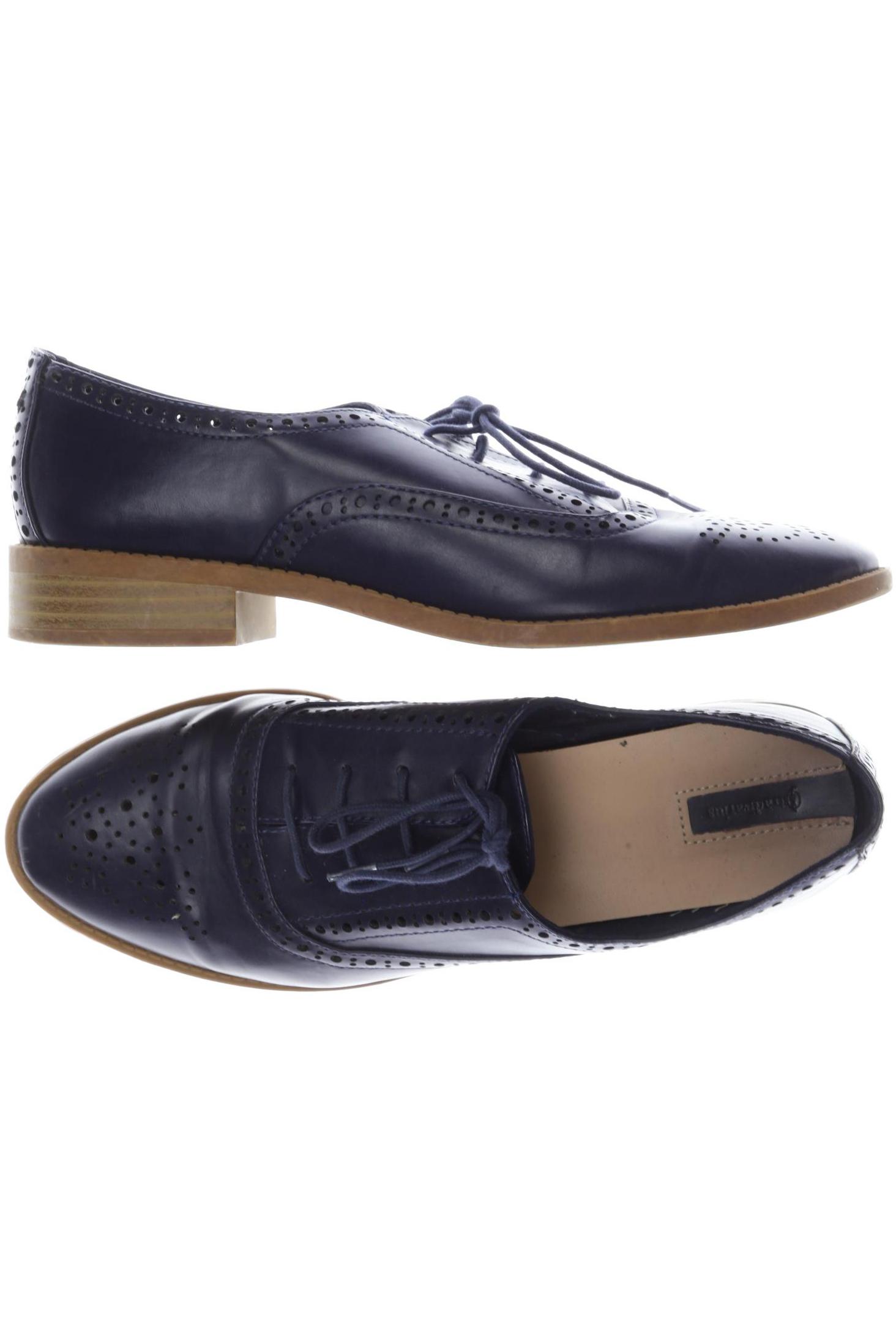 

Stradivarius Damen Halbschuh, marineblau, Gr. 38