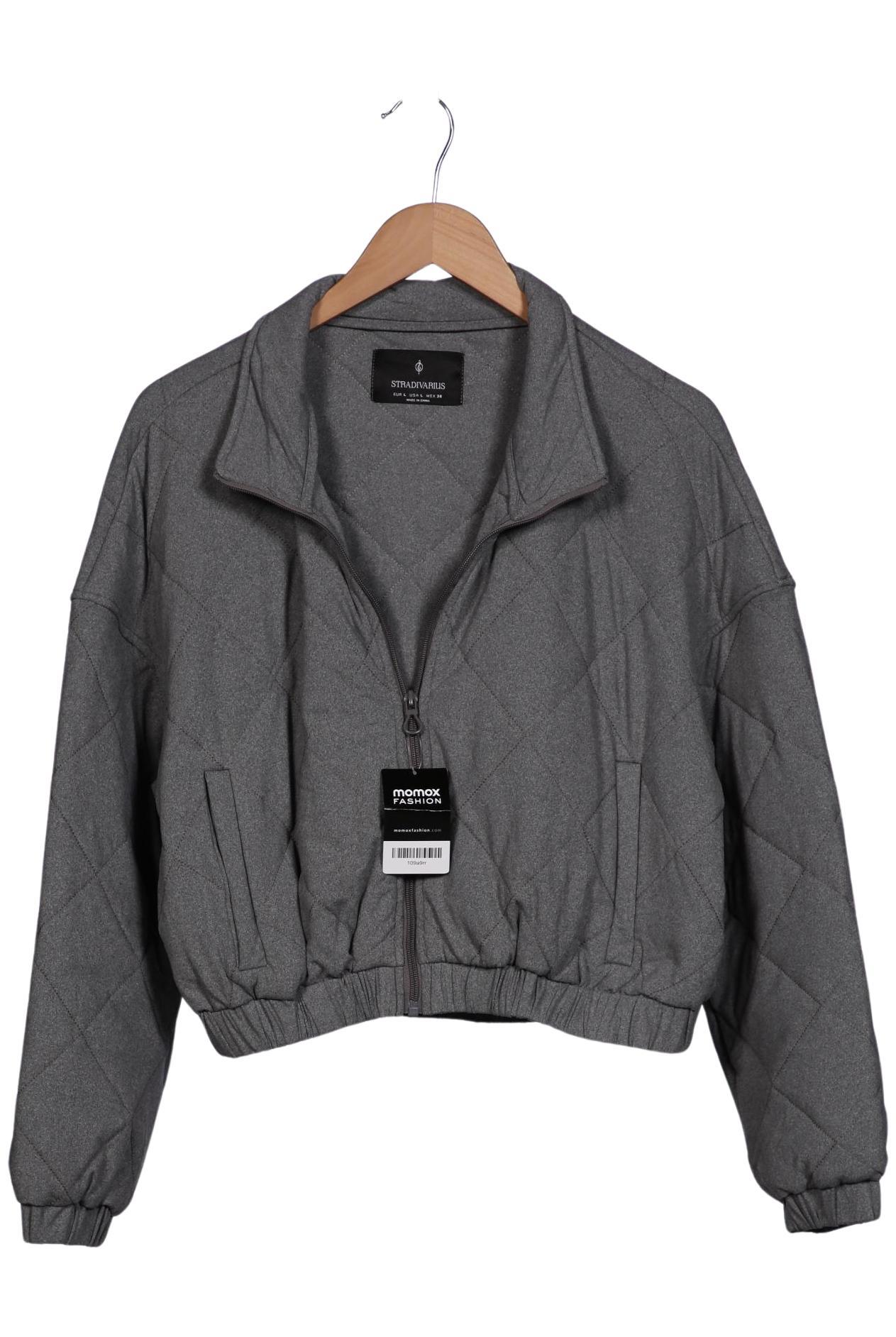 

Stradivarius Damen Jacke, grau, Gr. 42