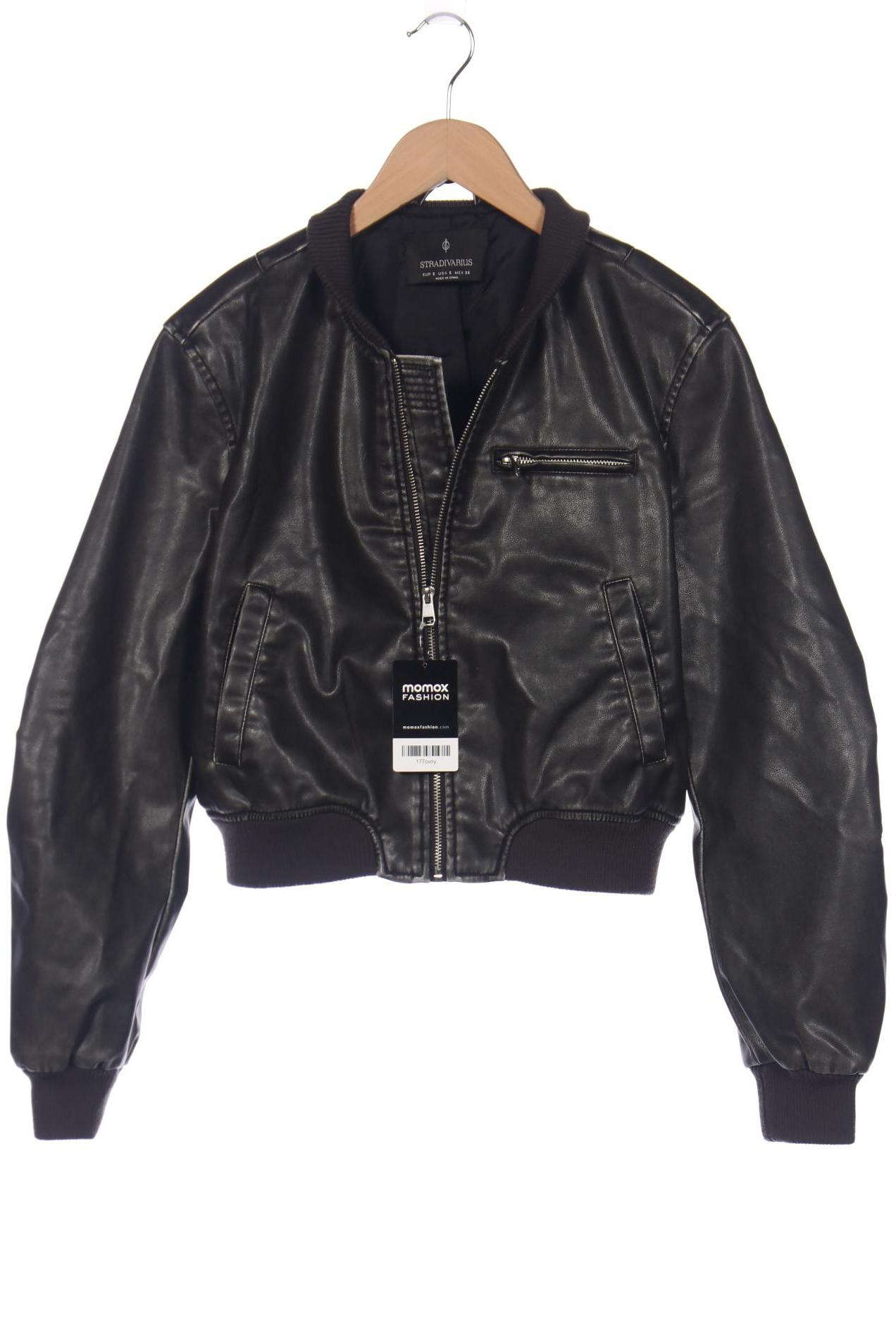 

Stradivarius Damen Jacke, schwarz