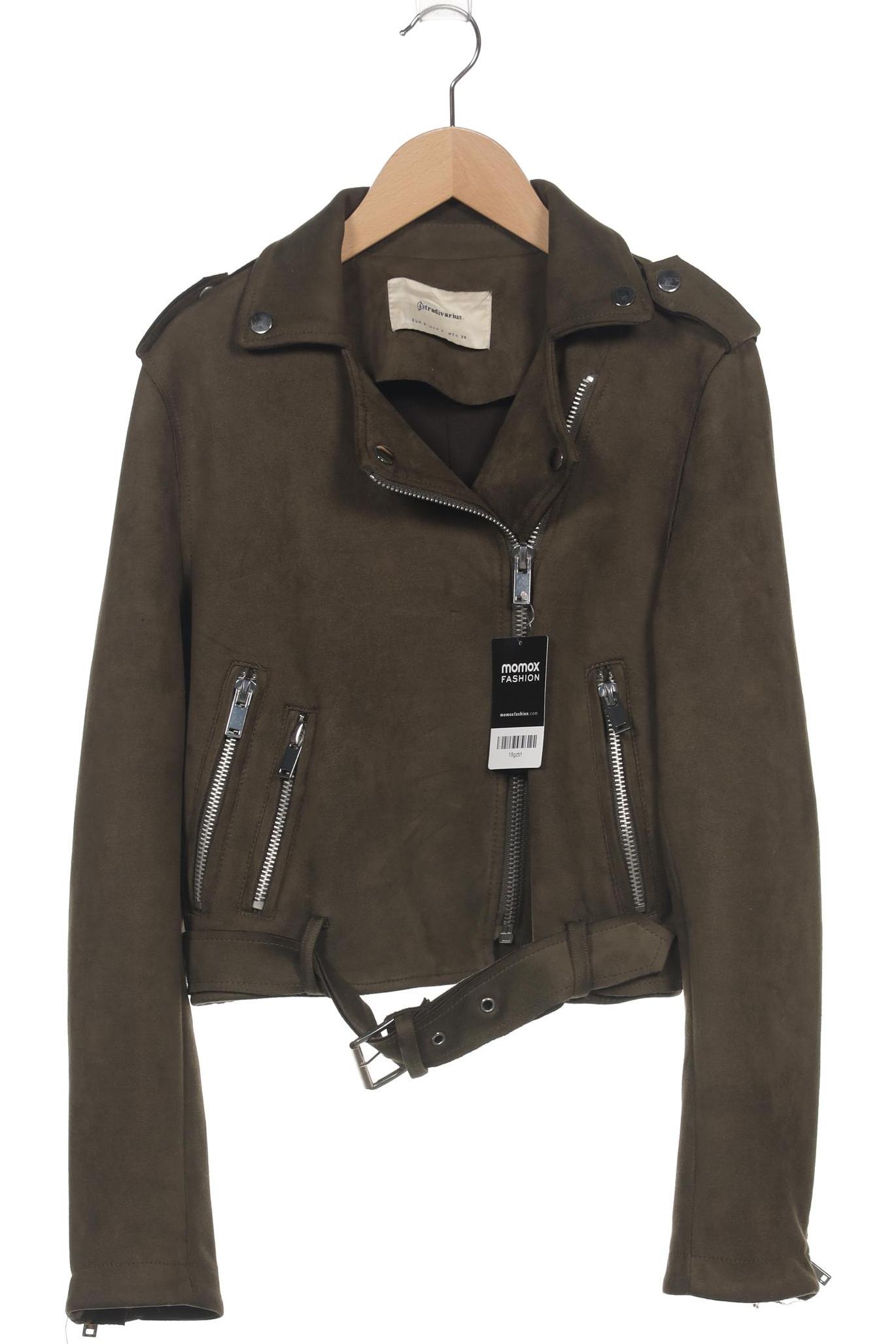 

Stradivarius Damen Jacke, grün, Gr. 36