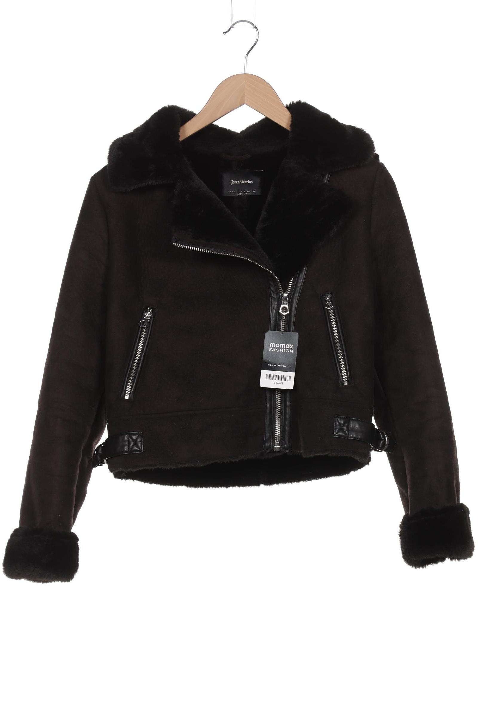 

Stradivarius Damen Jacke, schwarz, Gr. 36