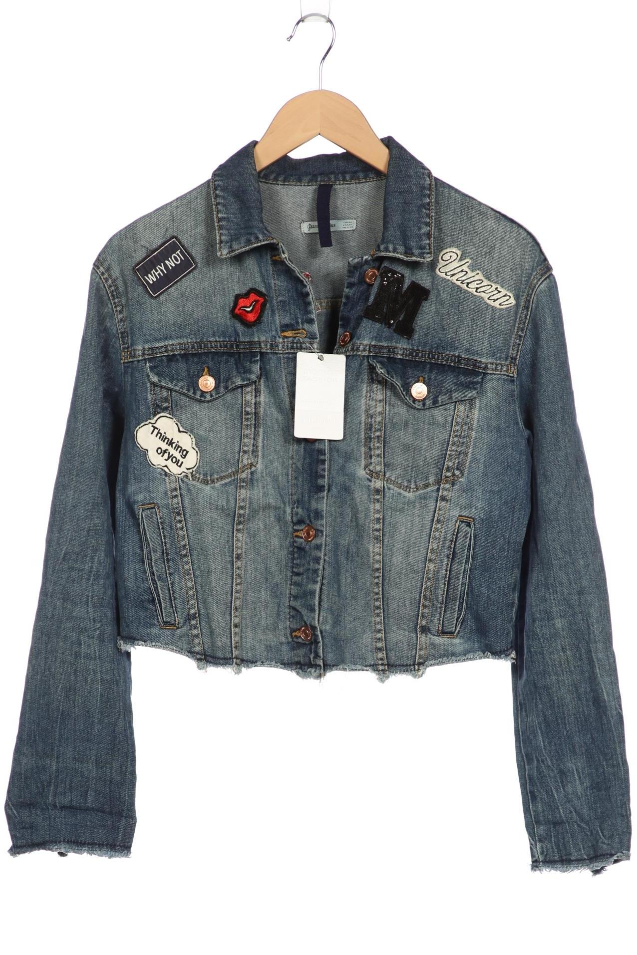

Stradivarius Damen Jacke, blau, Gr. 38