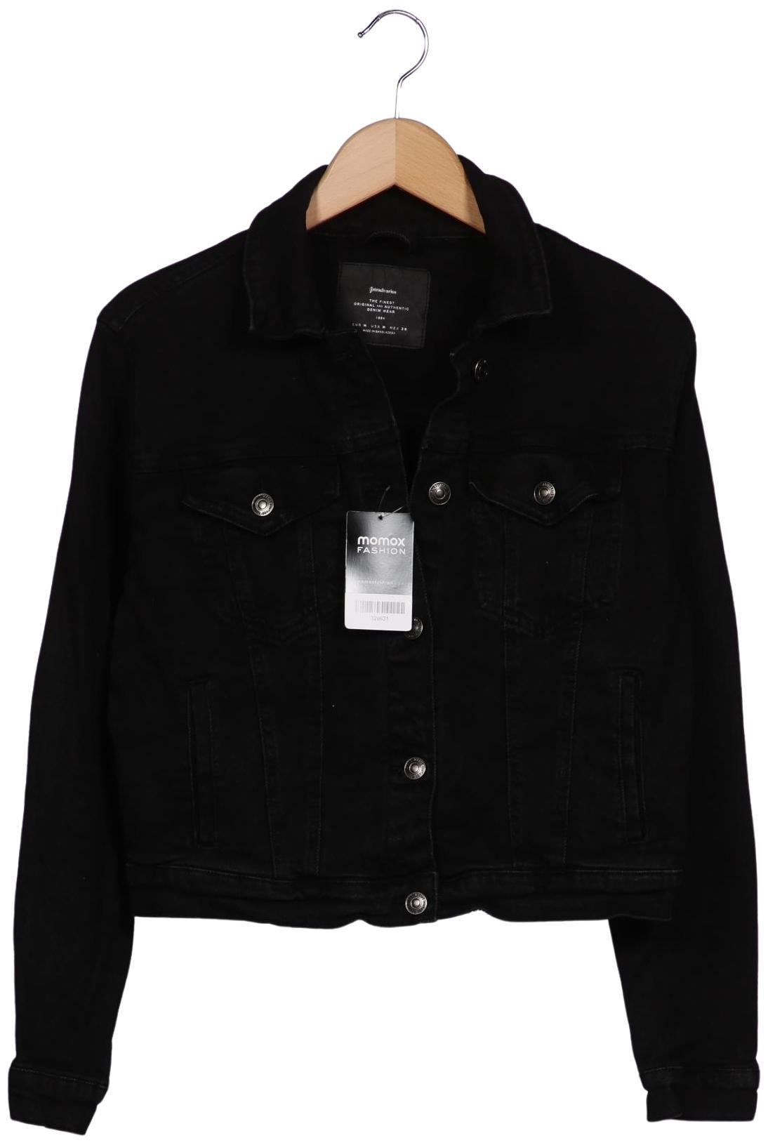 

Stradivarius Damen Jacke, schwarz, Gr. 38