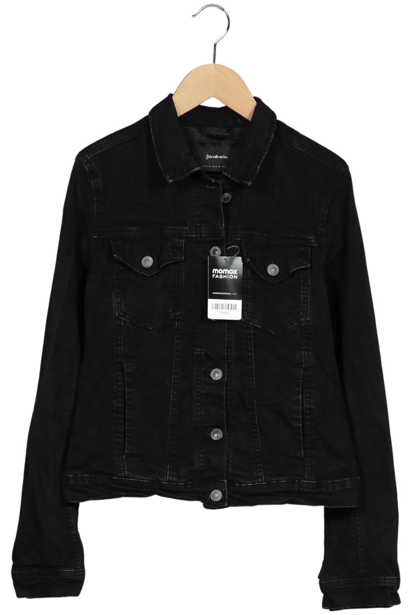 

Stradivarius Damen Jacke, schwarz, Gr. 38