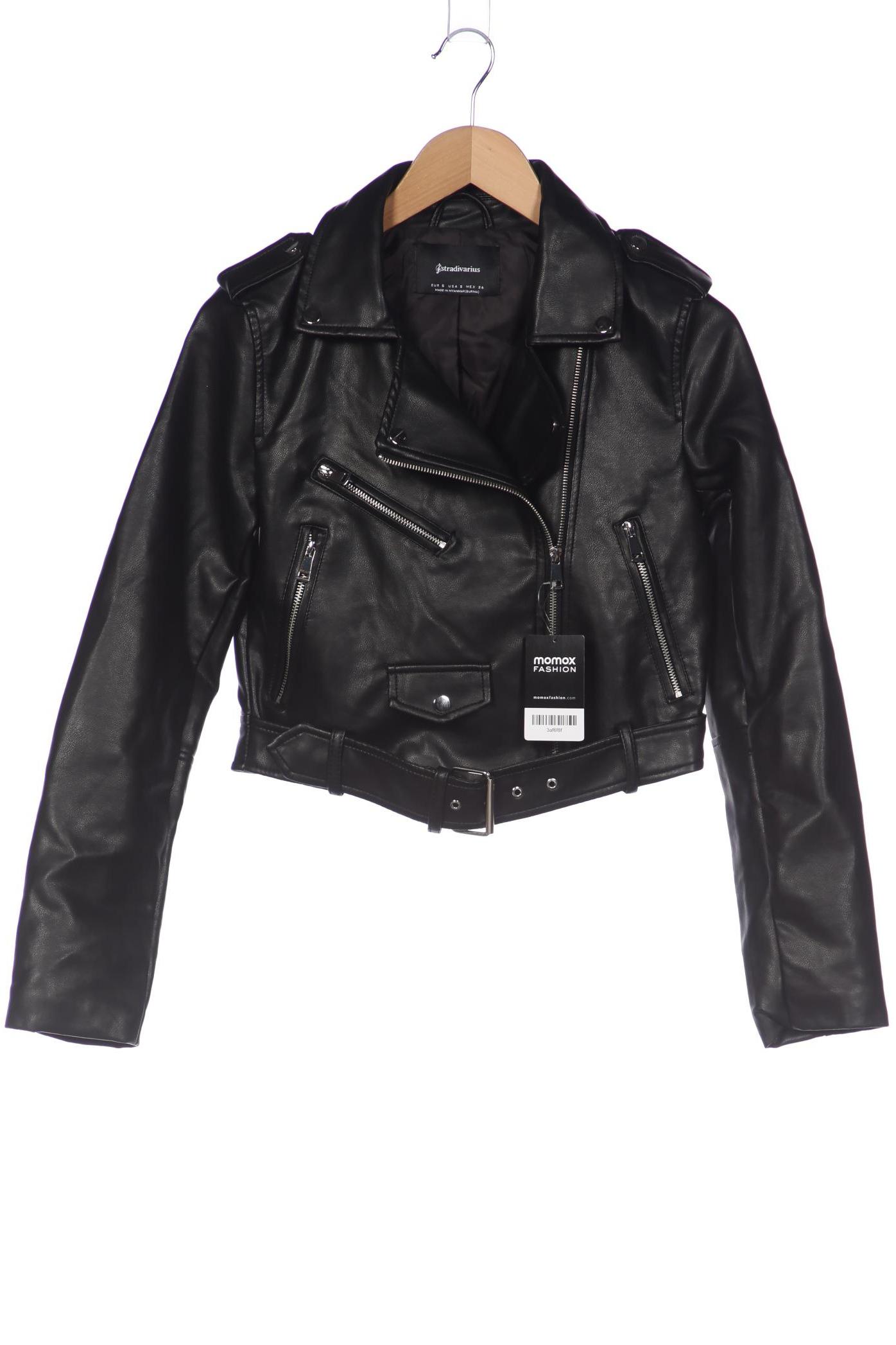

Stradivarius Damen Jacke, schwarz, Gr. 36