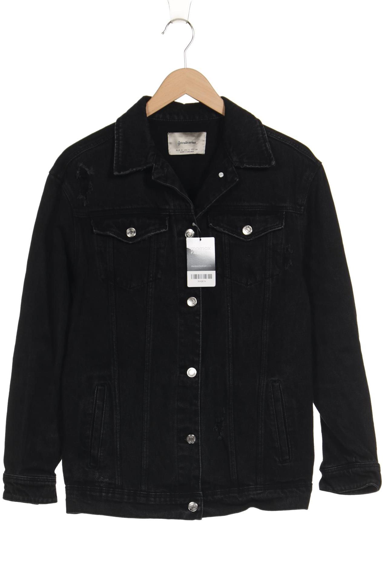 

Stradivarius Damen Jacke, schwarz, Gr. 36