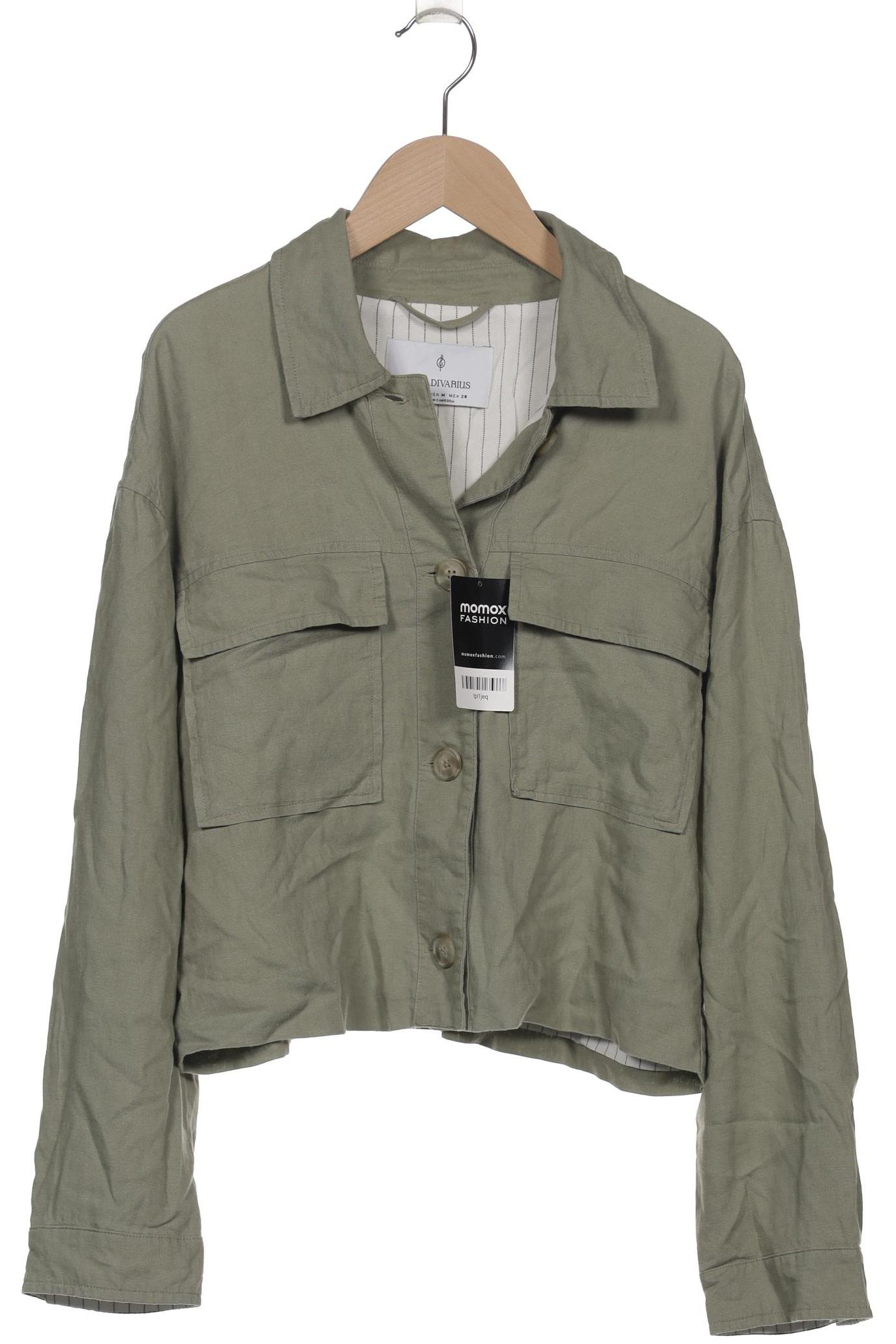 

Stradivarius Damen Jacke, grün, Gr. 38