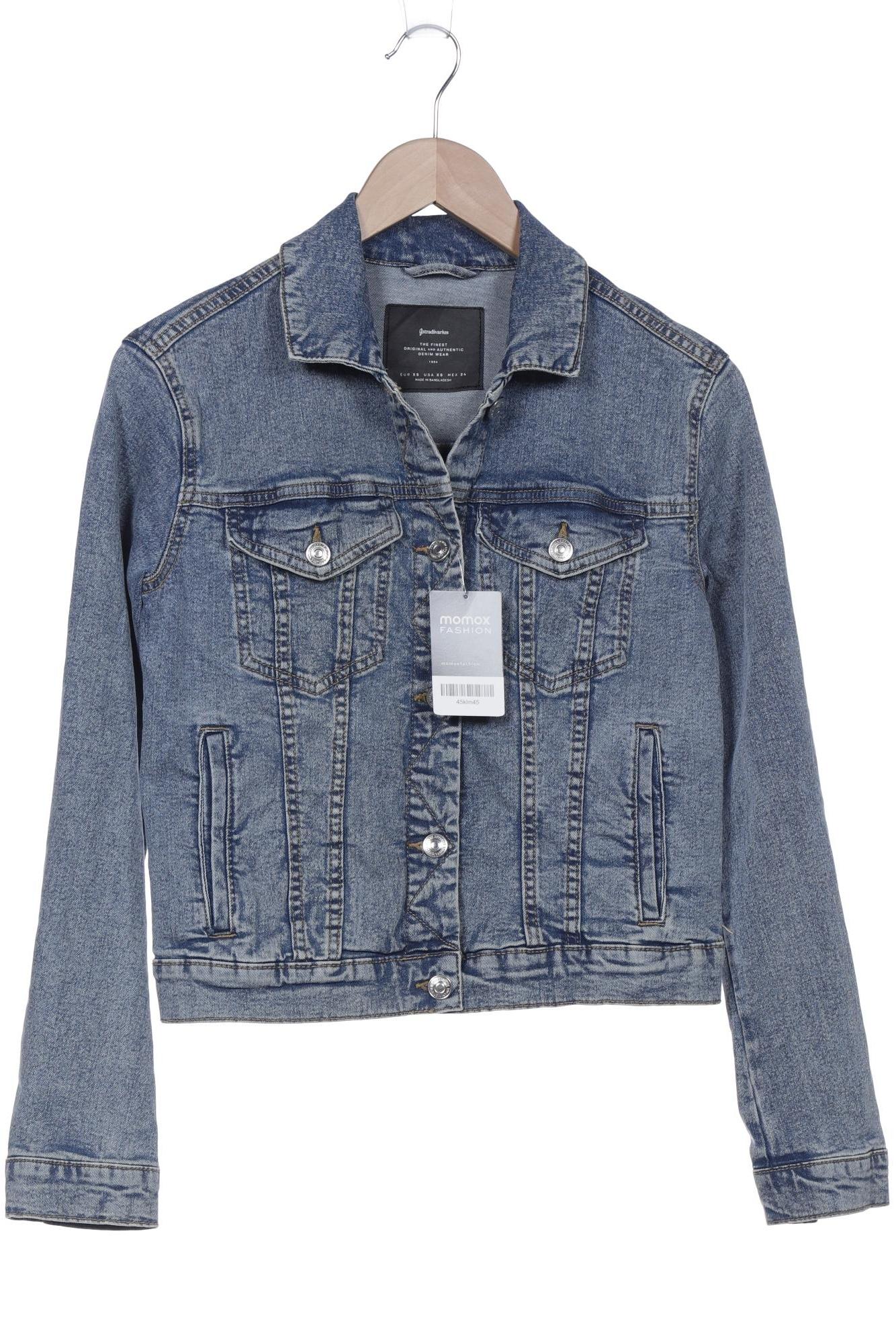 

Stradivarius Damen Jacke, blau, Gr. 34