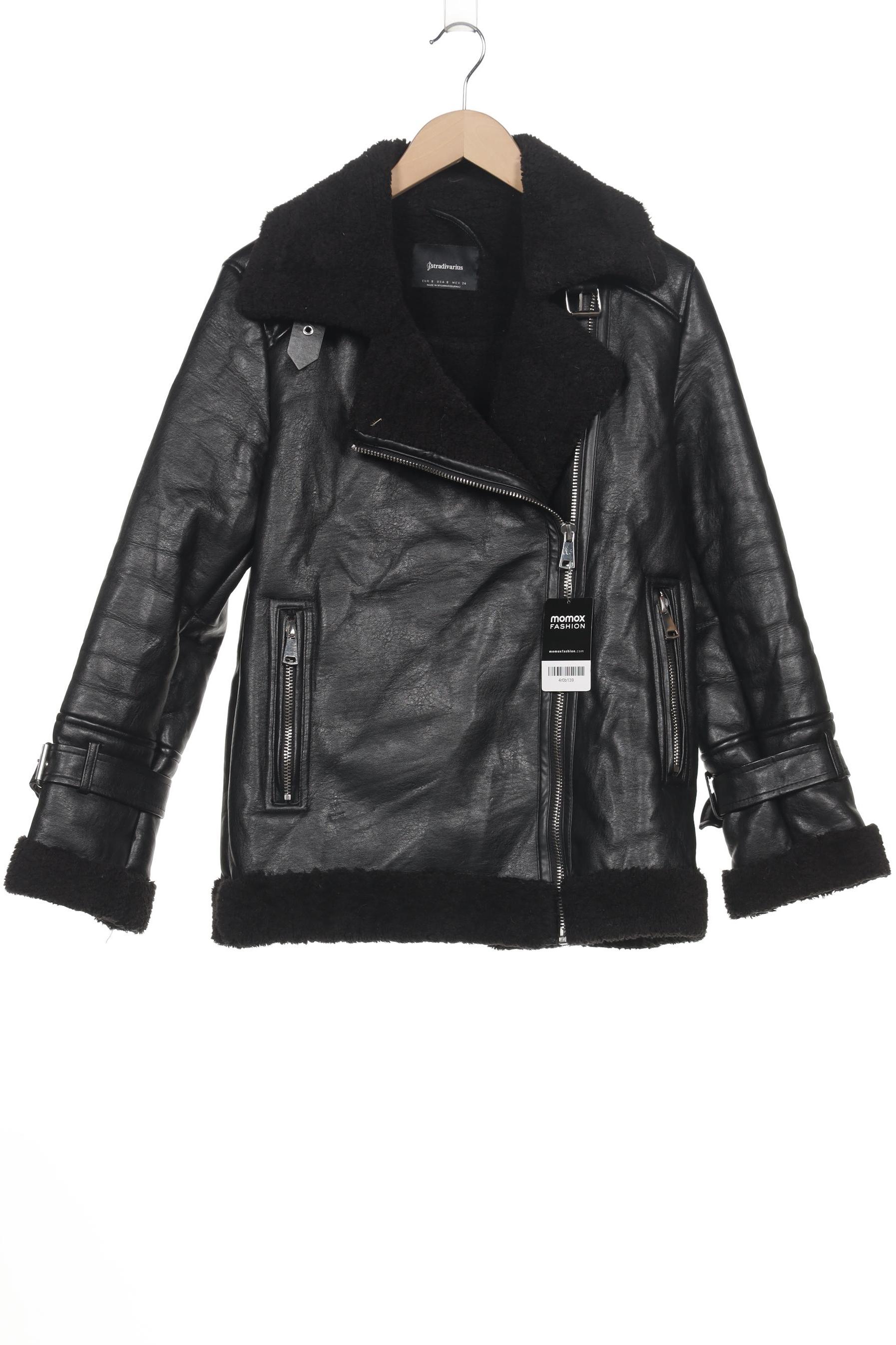 

Stradivarius Damen Jacke, schwarz, Gr. 36