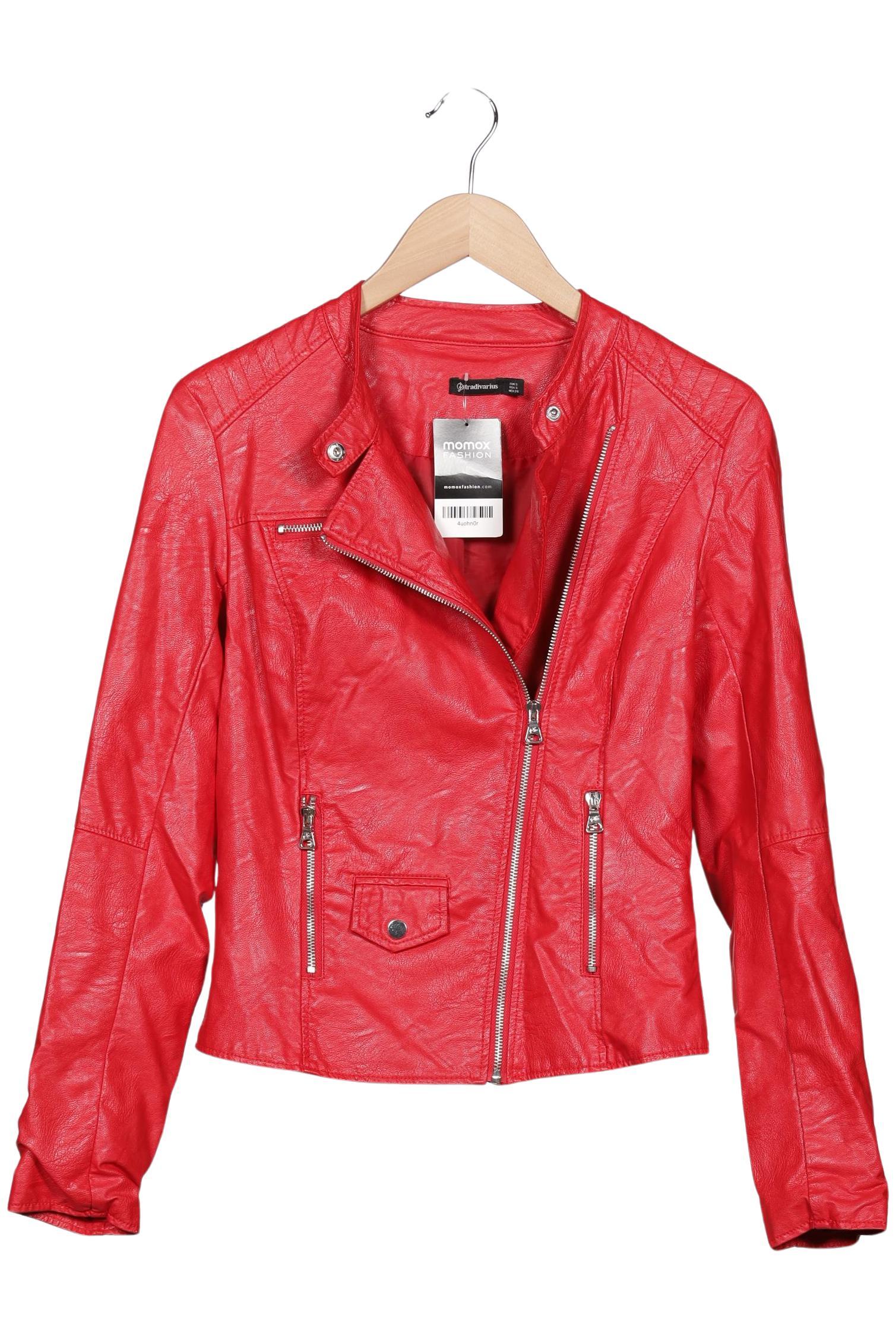 

Stradivarius Damen Jacke, rot, Gr. 36