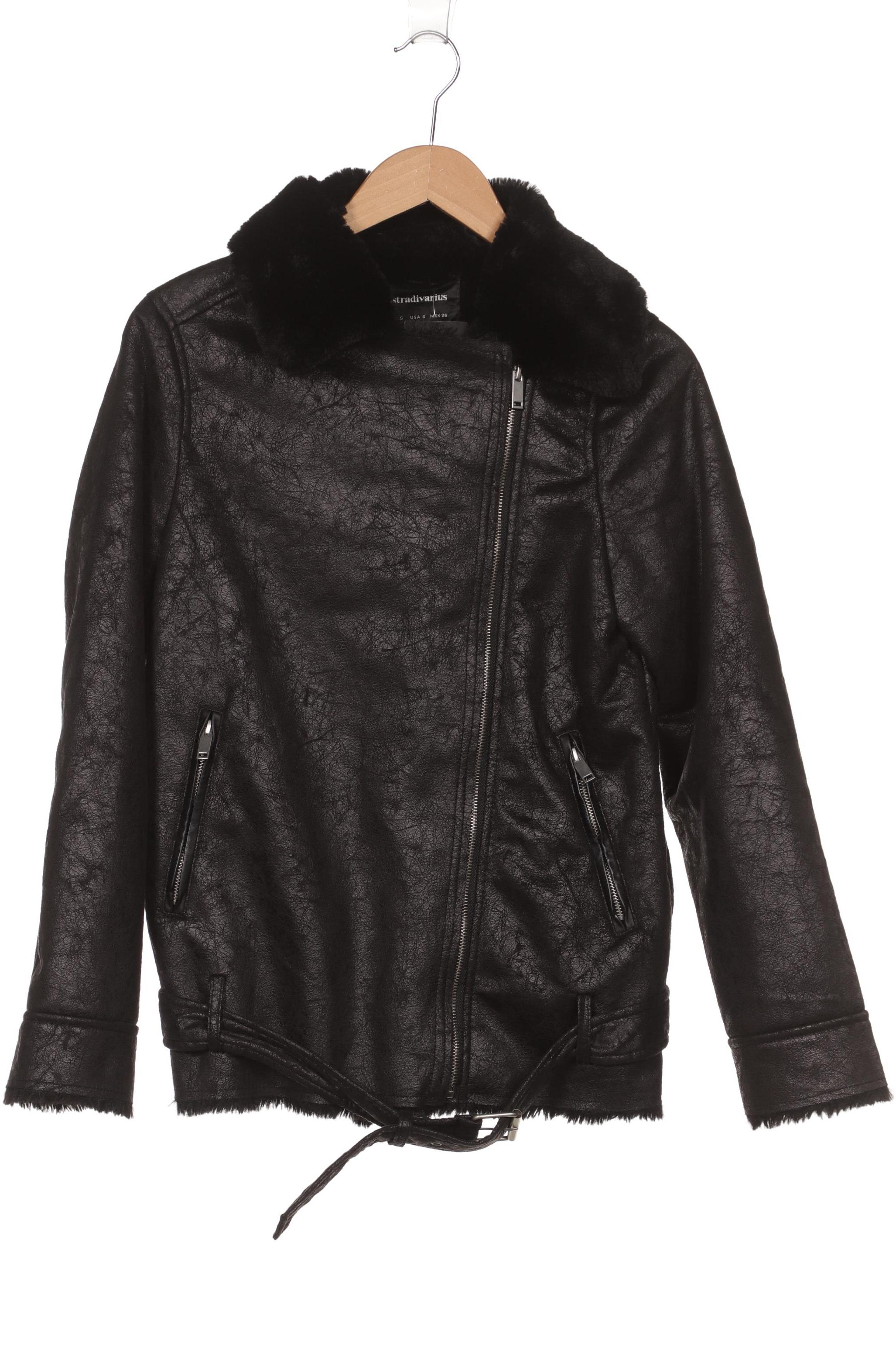 

Stradivarius Damen Jacke, schwarz, Gr. 36