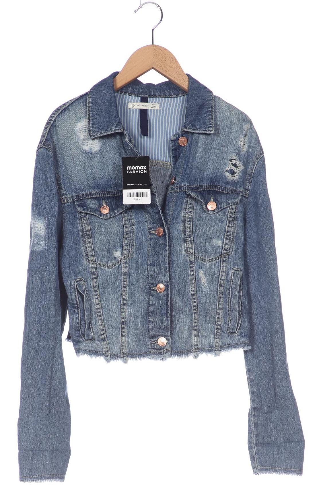 

Stradivarius Damen Jacke, blau, Gr. 36