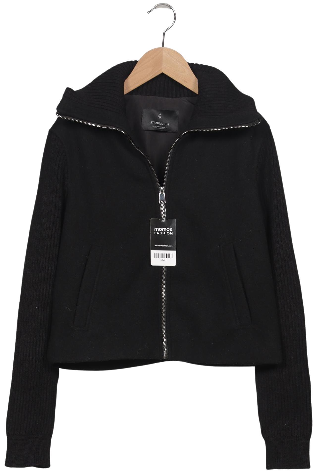 

Stradivarius Damen Jacke, schwarz, Gr. 38