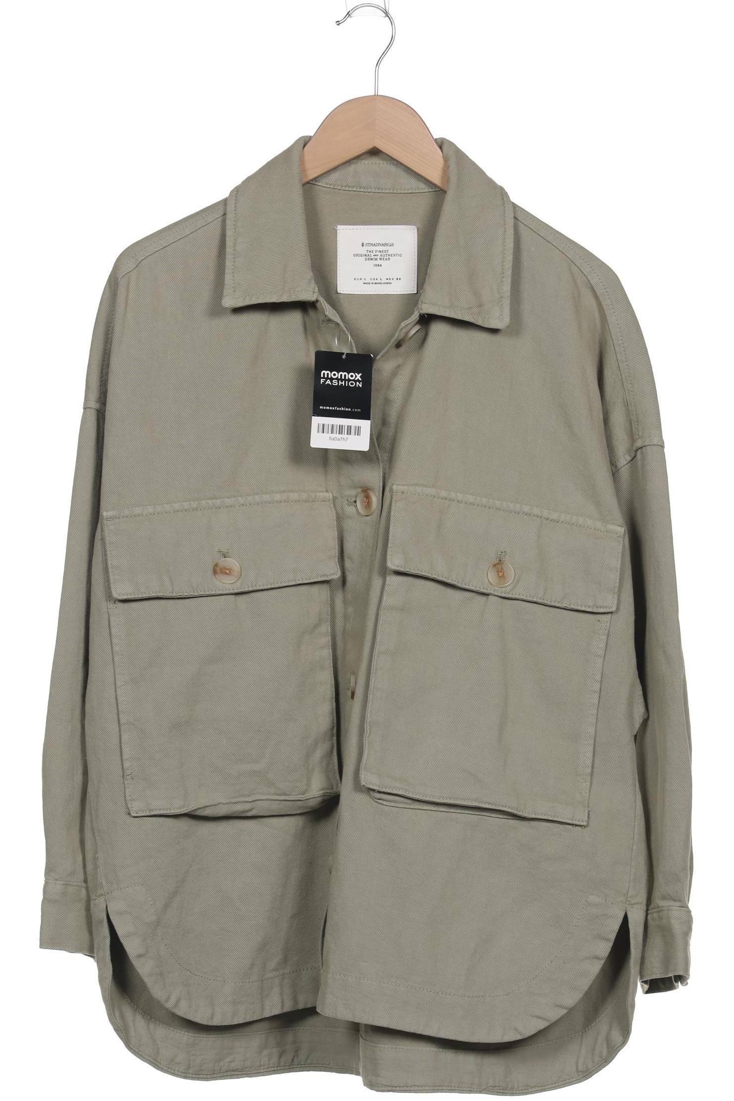 

Stradivarius Damen Jacke, grün, Gr. 42