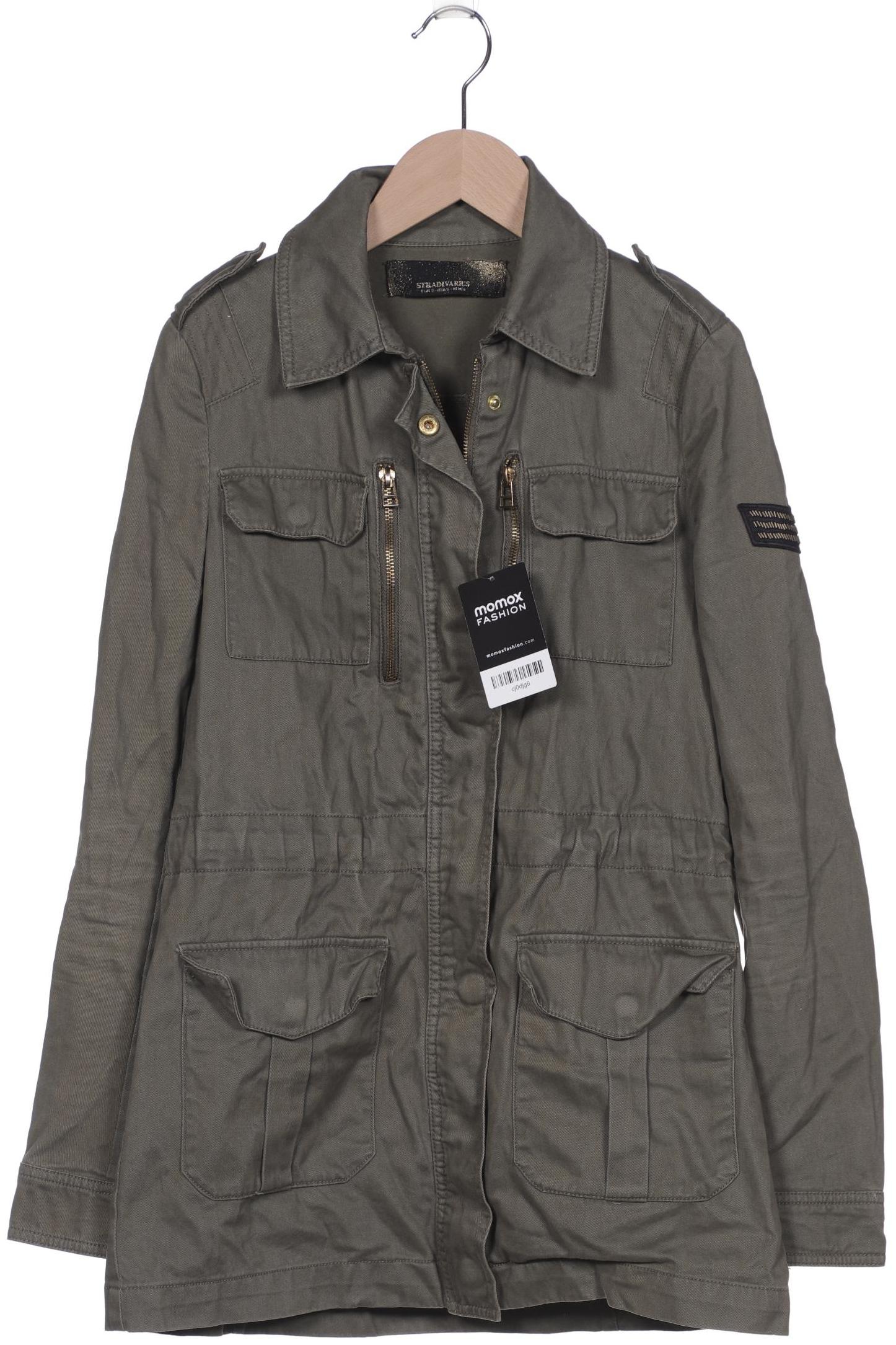 

Stradivarius Damen Jacke, grün, Gr. 36