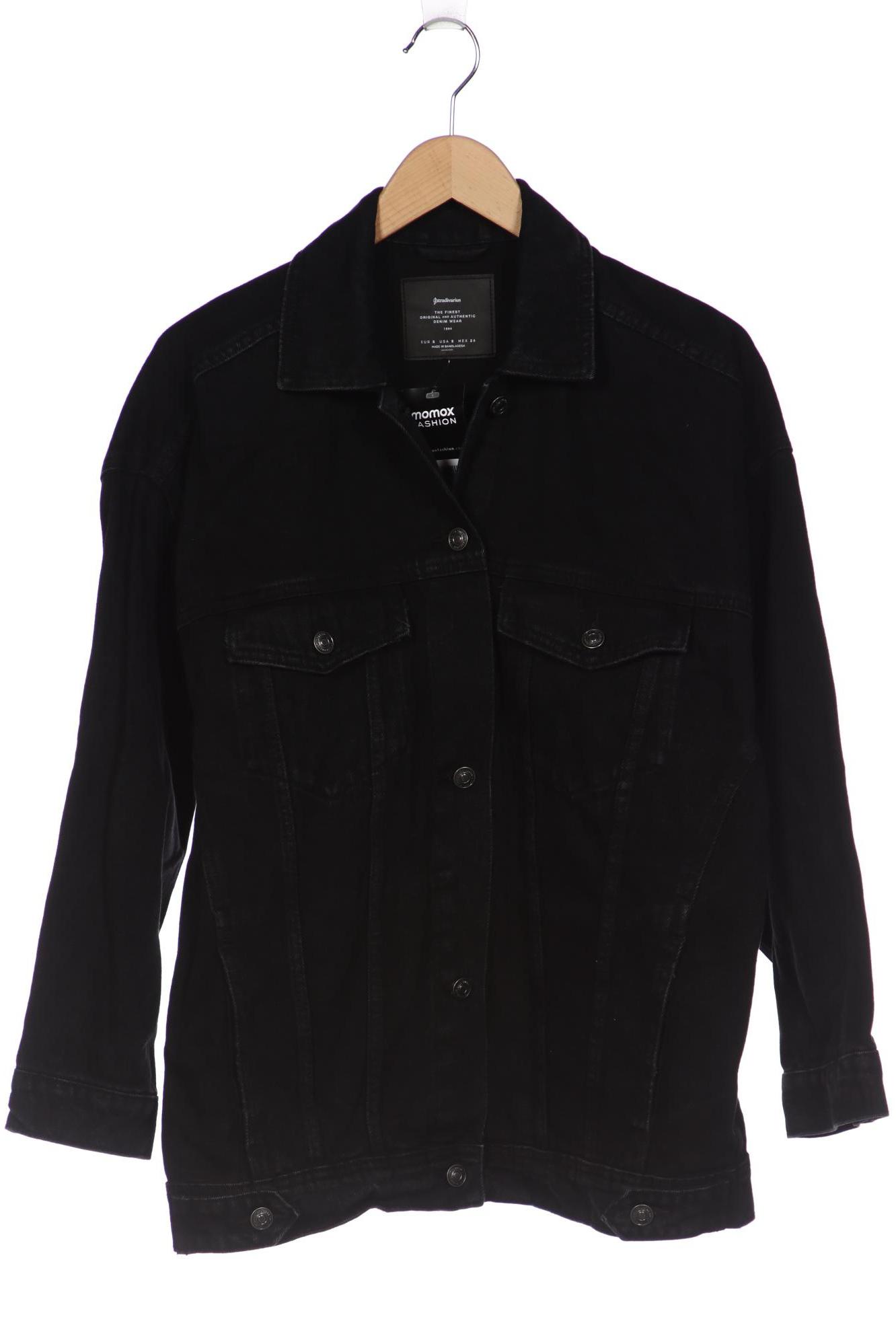 

Stradivarius Damen Jacke, schwarz