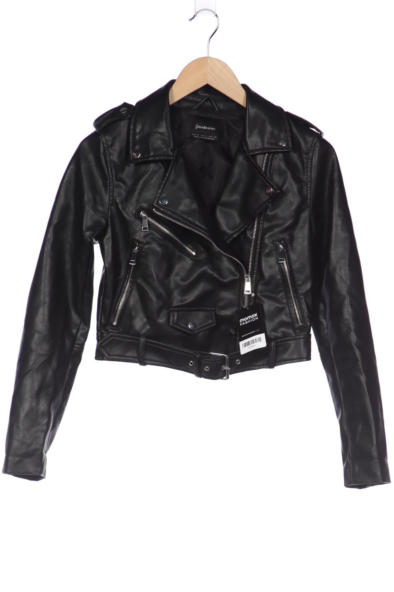 

Stradivarius Damen Jacke, schwarz