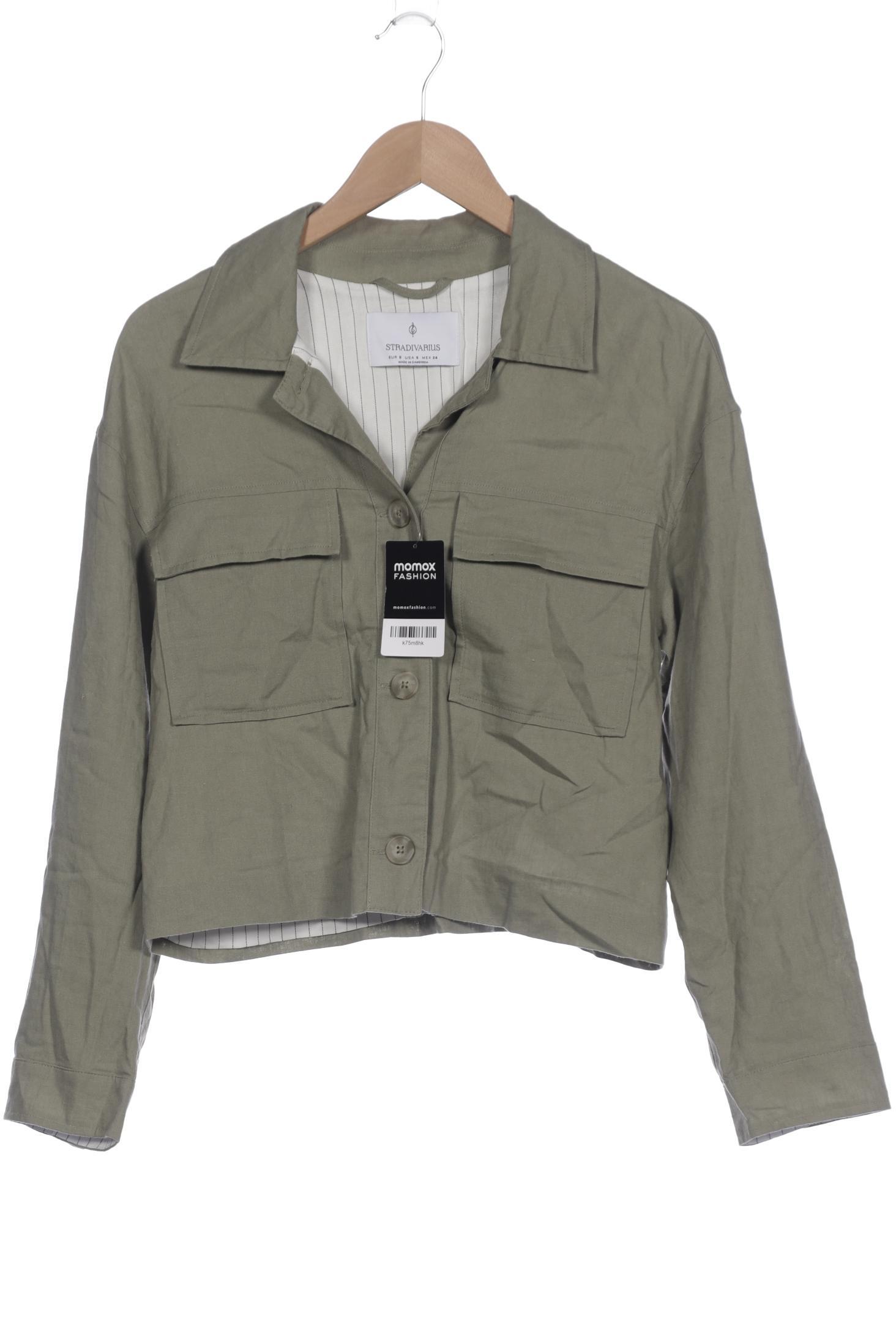 

Stradivarius Damen Jacke, grün, Gr. 36