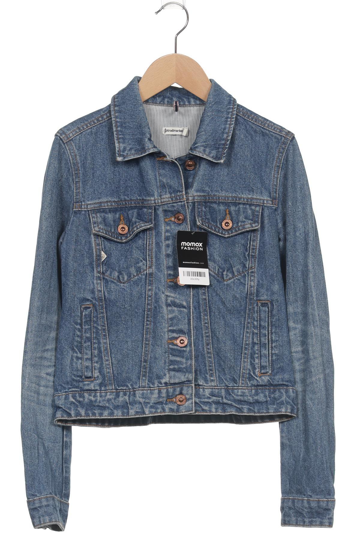 

Stradivarius Damen Jacke, blau, Gr. 34