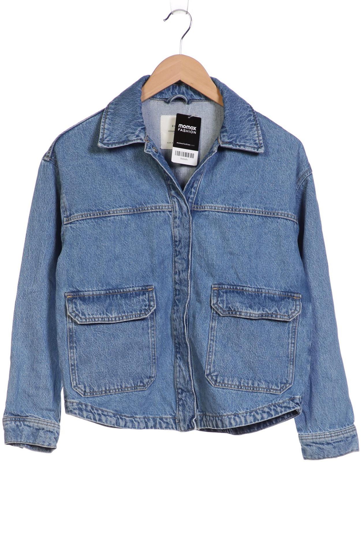 

Stradivarius Damen Jacke, blau, Gr. 34