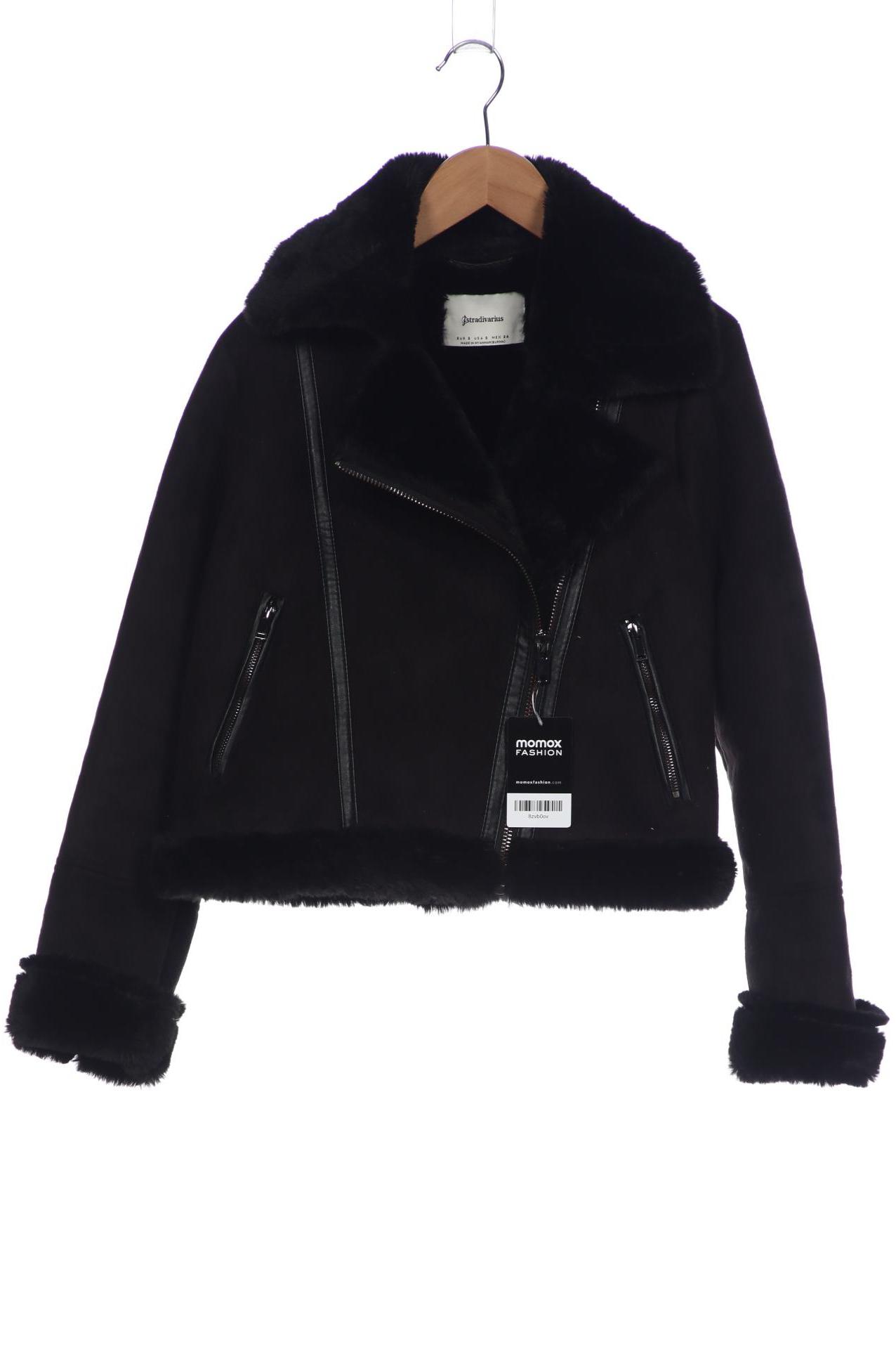 

Stradivarius Damen Jacke, schwarz, Gr. 36