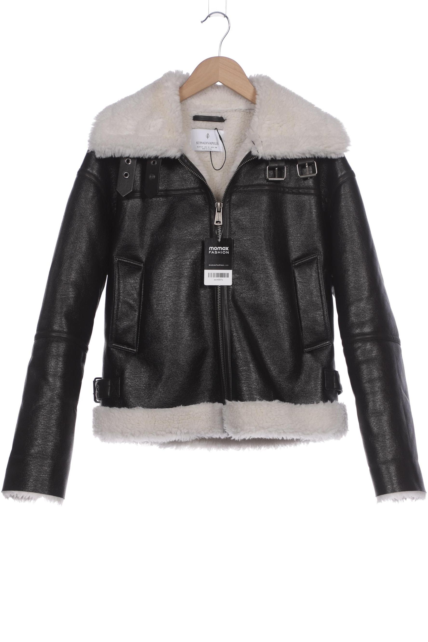 

Stradivarius Damen Jacke, schwarz, Gr. 36