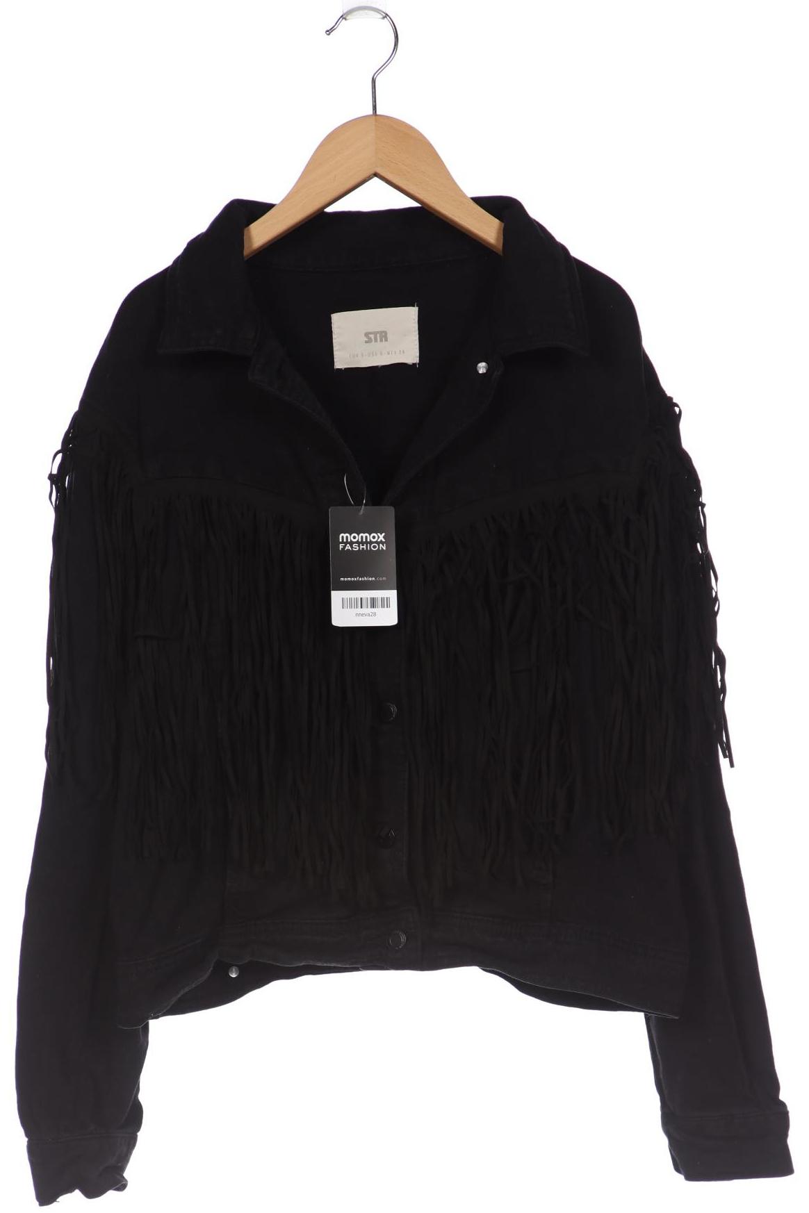 

Stradivarius Damen Jacke, schwarz, Gr. 36