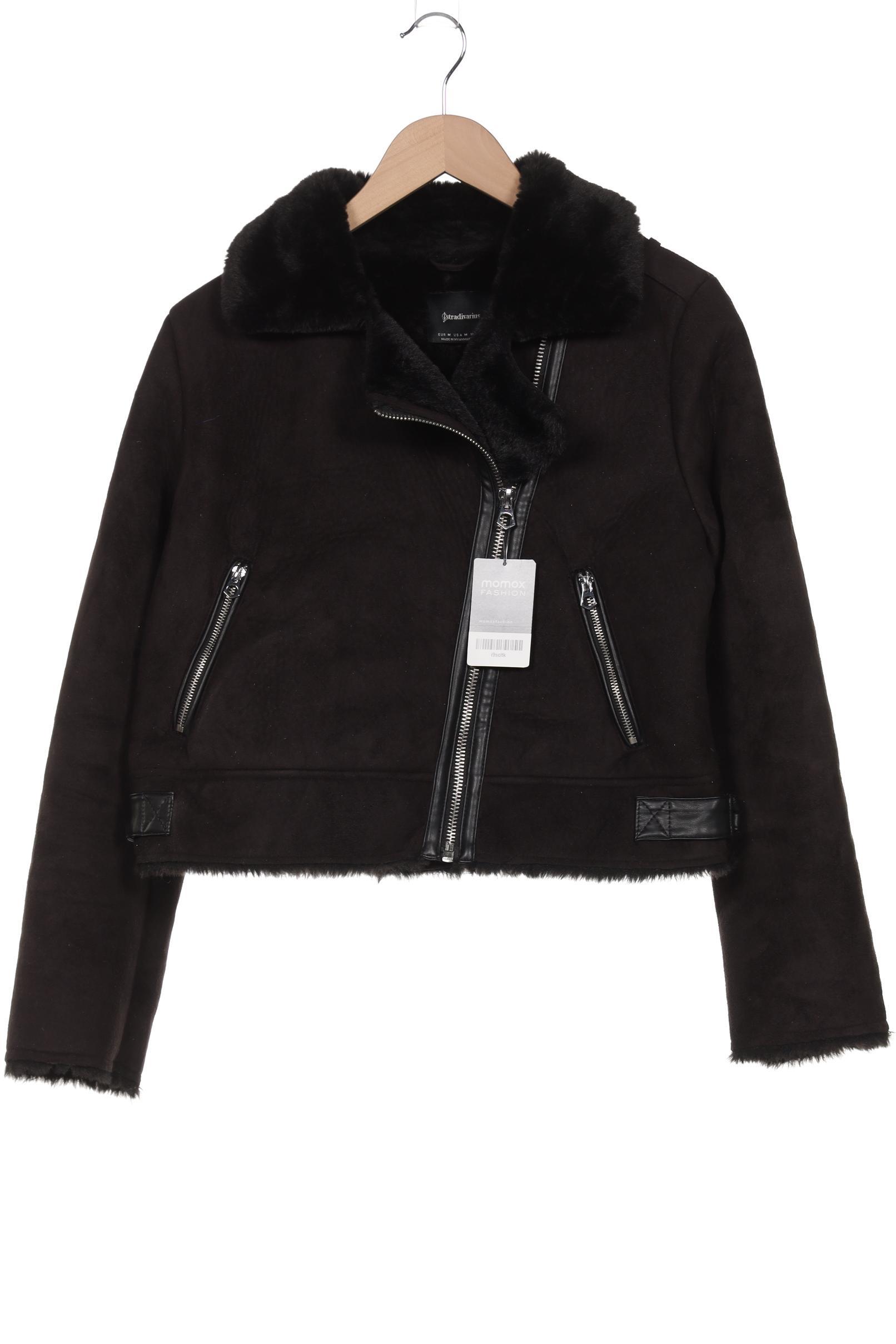

Stradivarius Damen Jacke, schwarz, Gr. 38