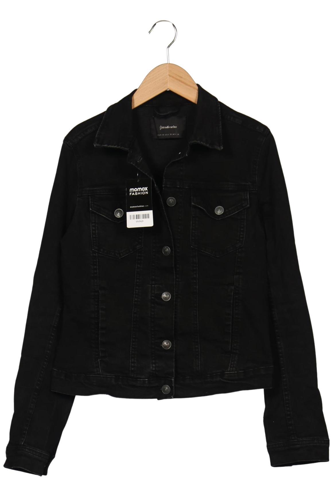 

Stradivarius Damen Jacke, schwarz, Gr. 34