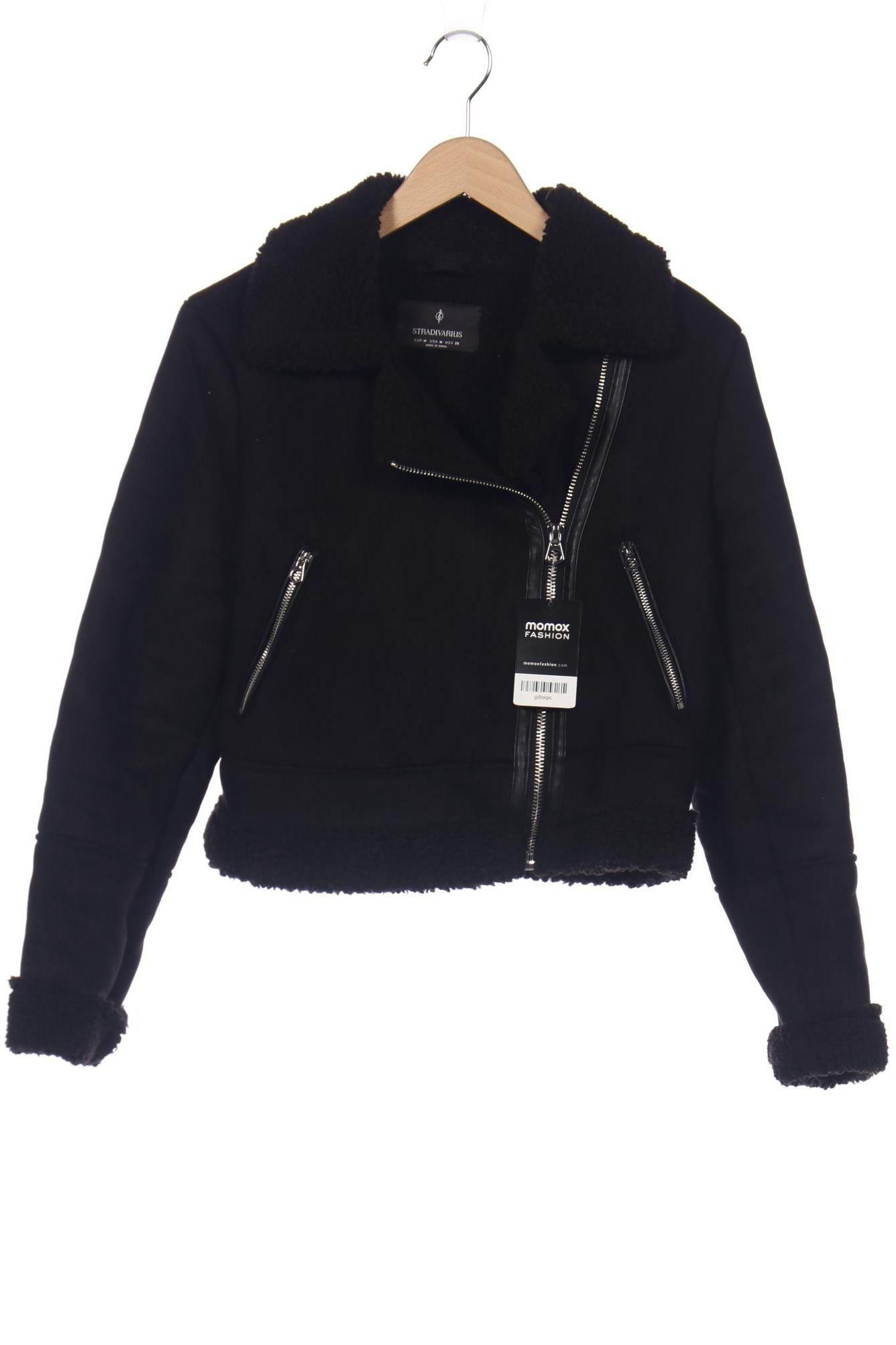 

Stradivarius Damen Jacke, schwarz, Gr. 38