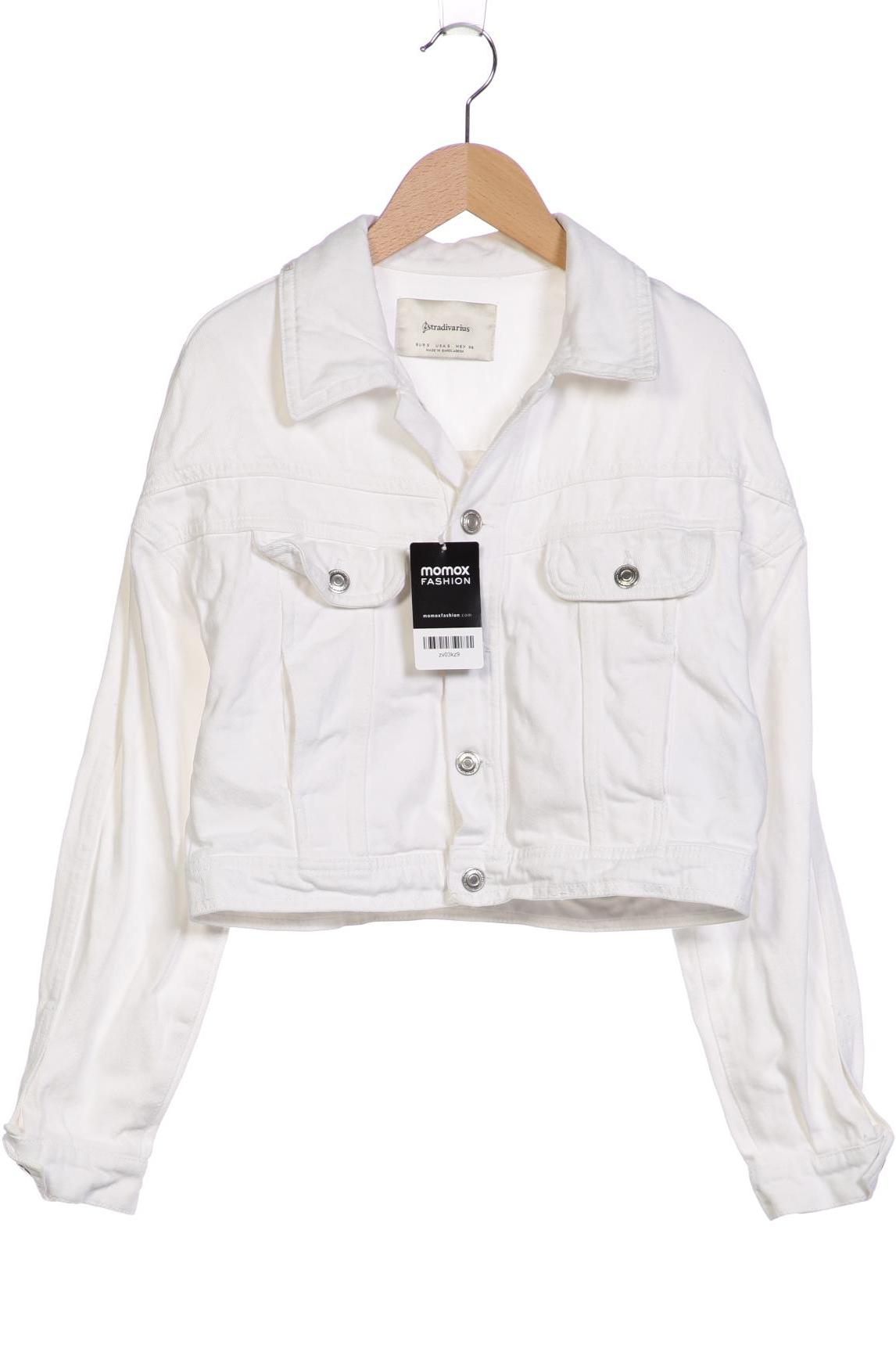 

Stradivarius Damen Jacke, weiß, Gr. 36