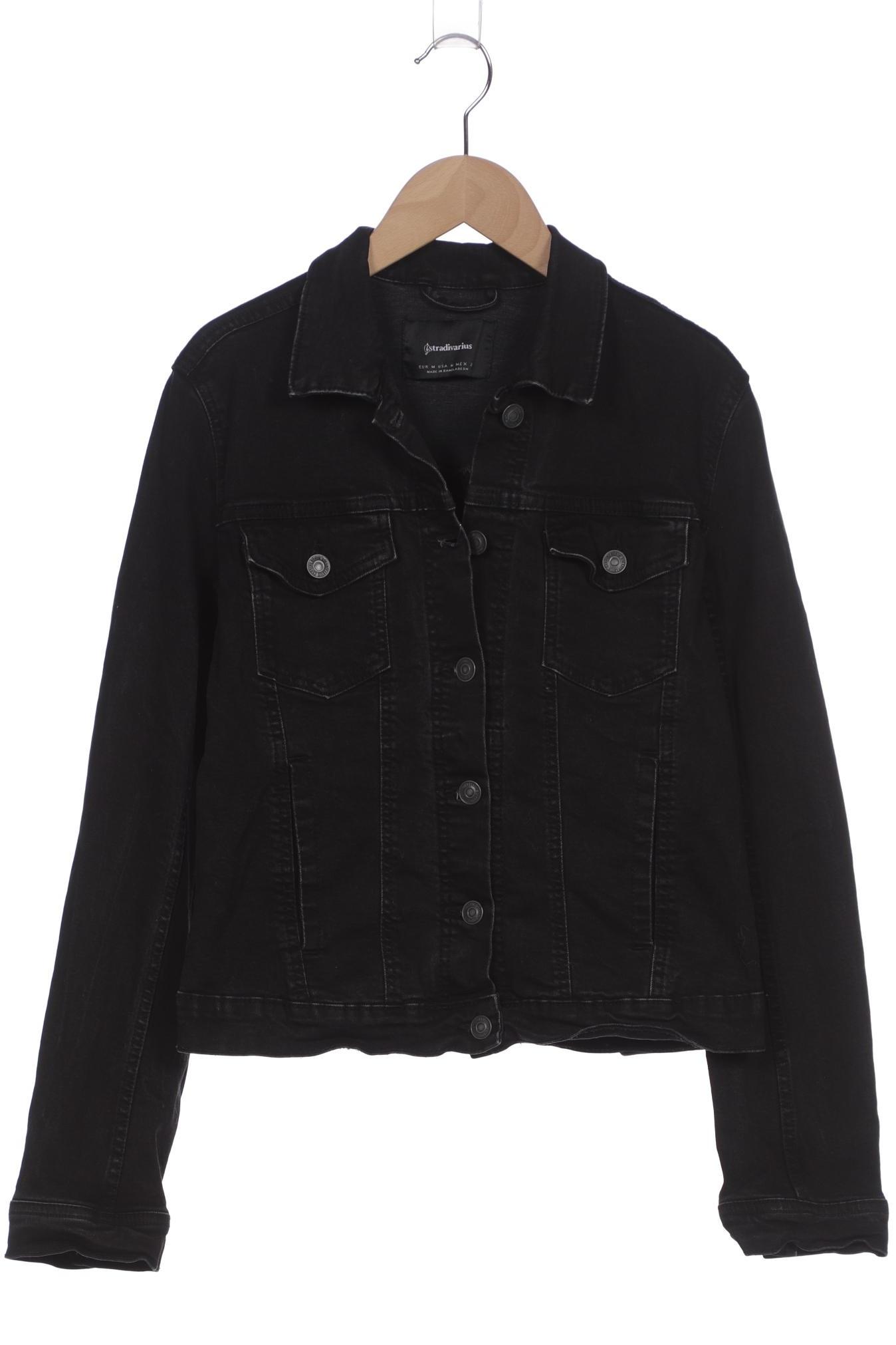 

Stradivarius Damen Jacke, schwarz, Gr. 38