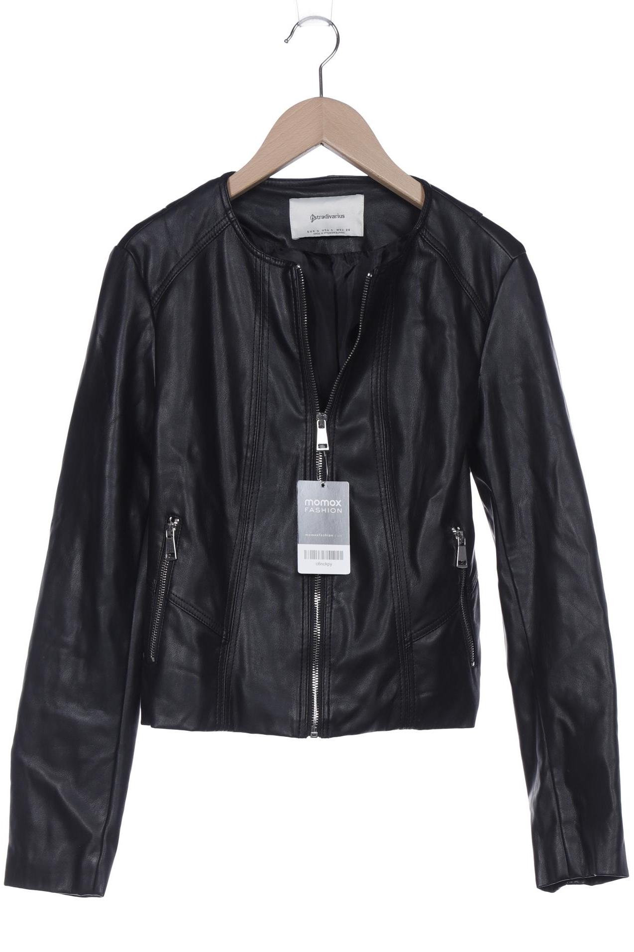 

Stradivarius Damen Jacke, schwarz, Gr. 36