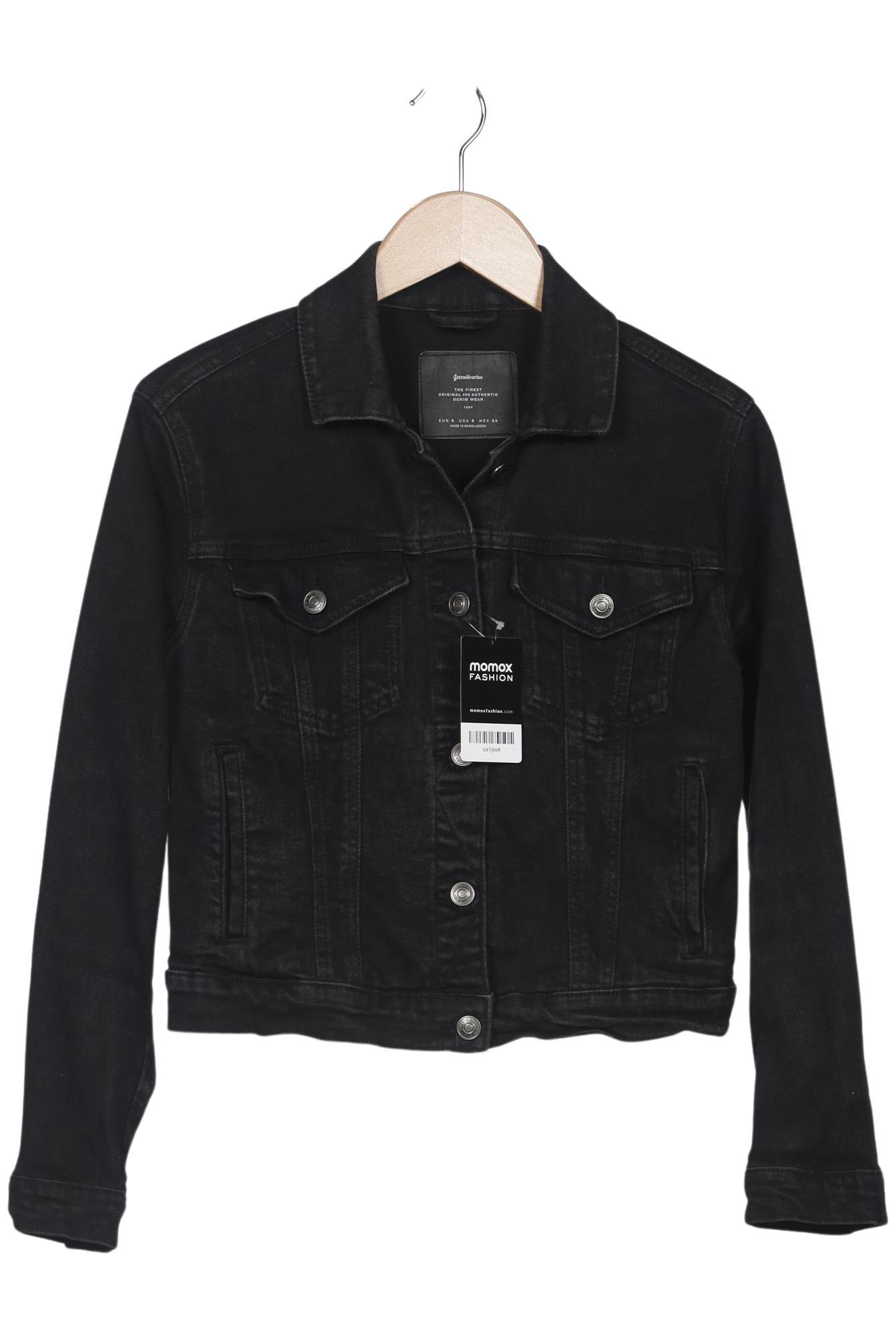 

Stradivarius Damen Jacke, schwarz, Gr. 36